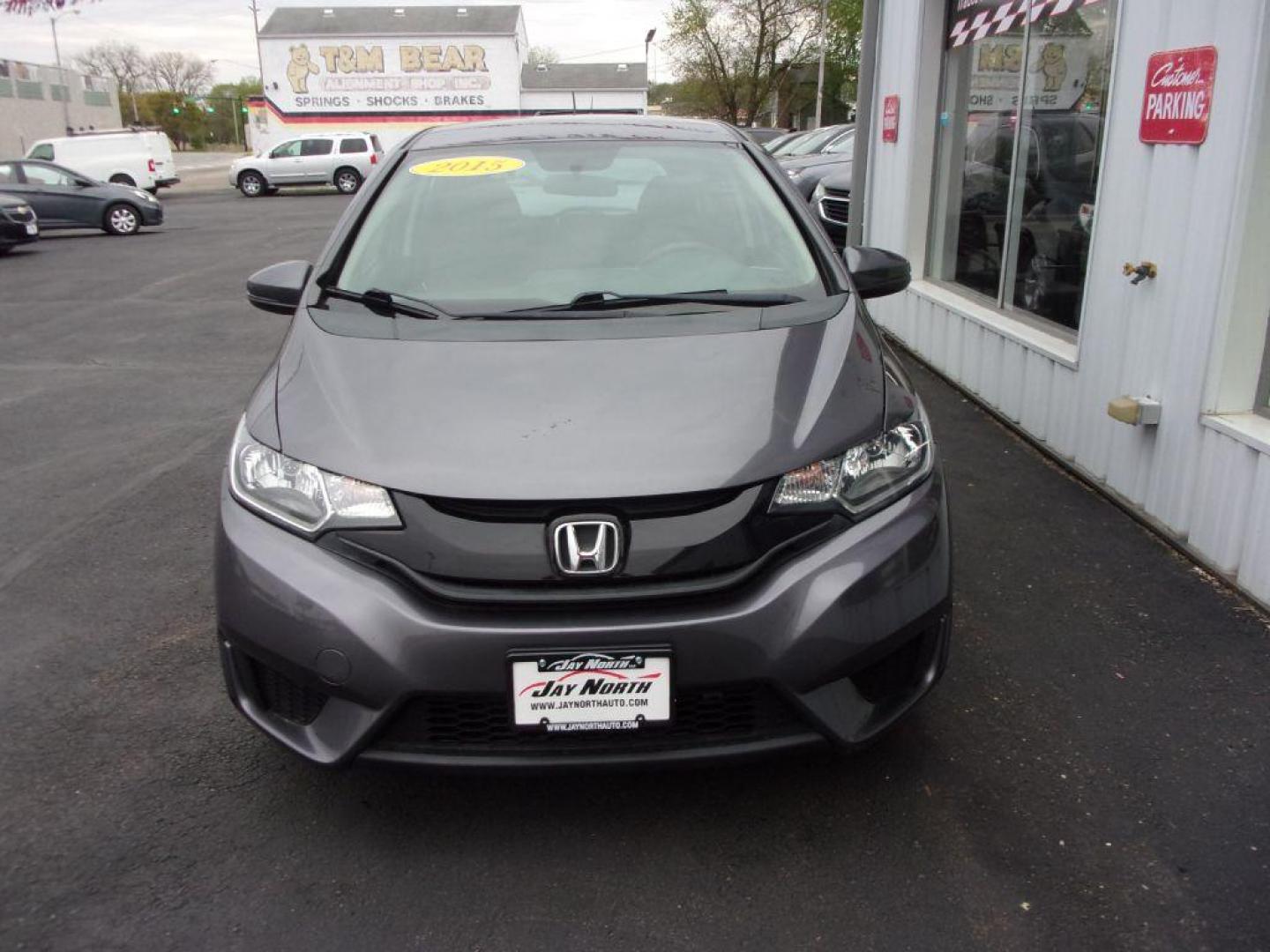 2015 GRAY HONDA FIT LX (3HGGK5G58FM) with an 1.5L engine, Manual transmission, located at 501 E. Columbia St., Springfield, OH, 45503, (800) 262-7122, 39.925262, -83.801796 - ***Clean Carfax***Updated Timing***LX***6-Speed***Serviced and Detailed*** Jay North Auto has offered hand picked vehicles since 1965! Our customer's enjoy a NO pressure buying experience with a small town feel. All of our vehicles get fully inspected and detailed. We are a preferred dealer for - Photo#1