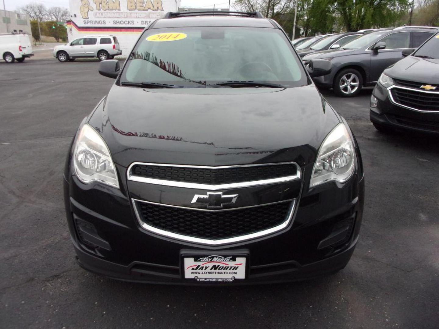 2014 BLACK CHEVROLET EQUINOX LT (2GNALBEKXE6) with an 2.4L engine, Automatic transmission, located at 501 E. Columbia St., Springfield, OH, 45503, (800) 262-7122, 39.925262, -83.801796 - Photo#1