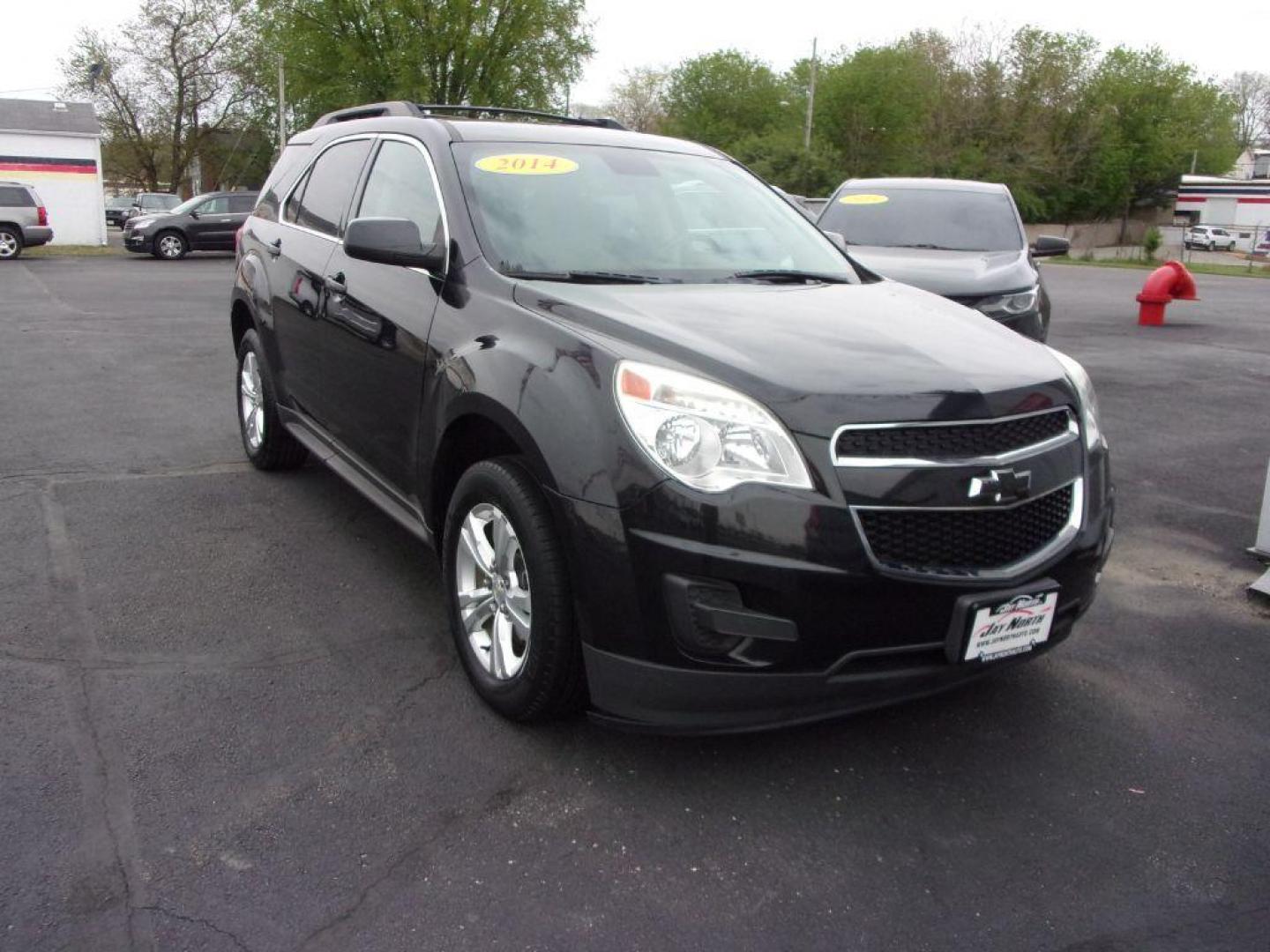 2014 BLACK CHEVROLET EQUINOX LT (2GNALBEKXE6) with an 2.4L engine, Automatic transmission, located at 501 E. Columbia St., Springfield, OH, 45503, (800) 262-7122, 39.925262, -83.801796 - Photo#2