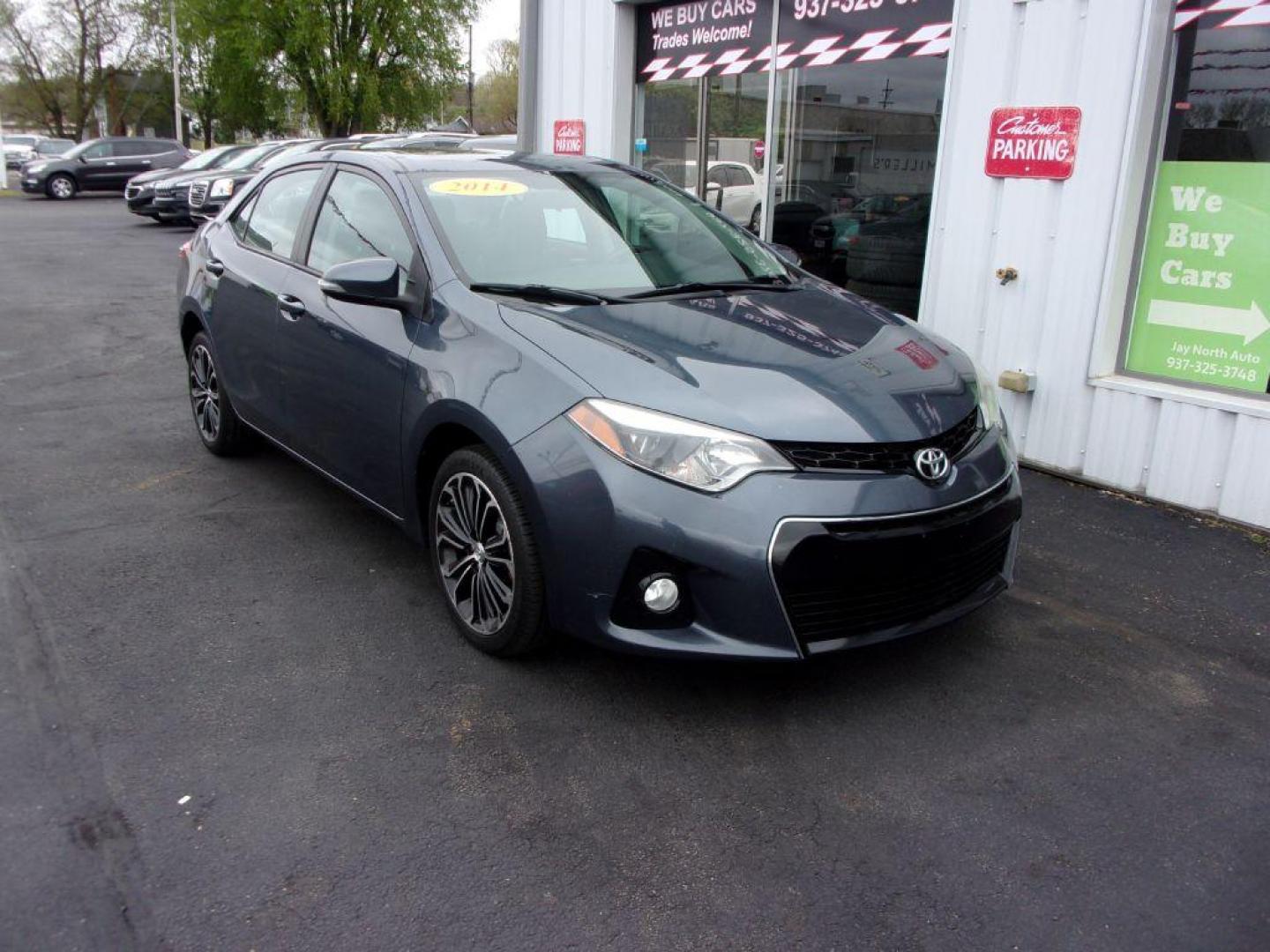 2014 GRAY TOYOTA COROLLA S PLUS (2T1BURHEXEC) with an 1.8L engine, Automatic transmission, located at 501 E. Columbia St., Springfield, OH, 45503, (800) 262-7122, 39.925262, -83.801796 - ***Clean Carfax***S Plus***Sunroof***New Front and Rear Pads and Rotors***Serviced and Detailed*** Jay North Auto has offered hand picked vehicles since 1965! Our customer's enjoy a NO pressure buying experience with a small town feel. All of our vehicles get fully inspected and detailed. We are - Photo#2