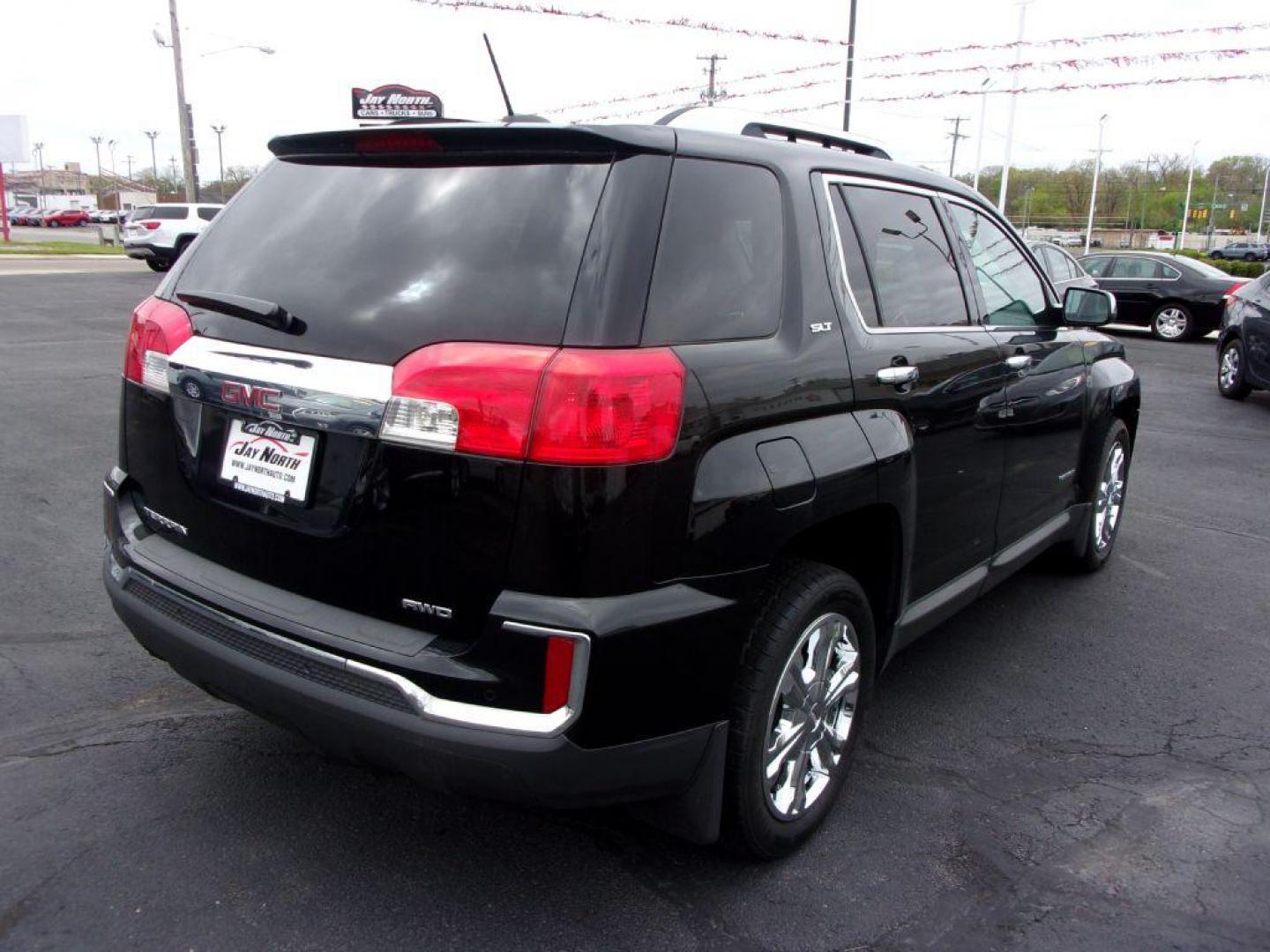 2017 BLACK GMC TERRAIN SLT (2GKFLUEK1H6) with an 2.4L engine, Automatic transmission, located at 501 E. Columbia St., Springfield, OH, 45503, (800) 262-7122, 39.925262, -83.801796 - Photo#3