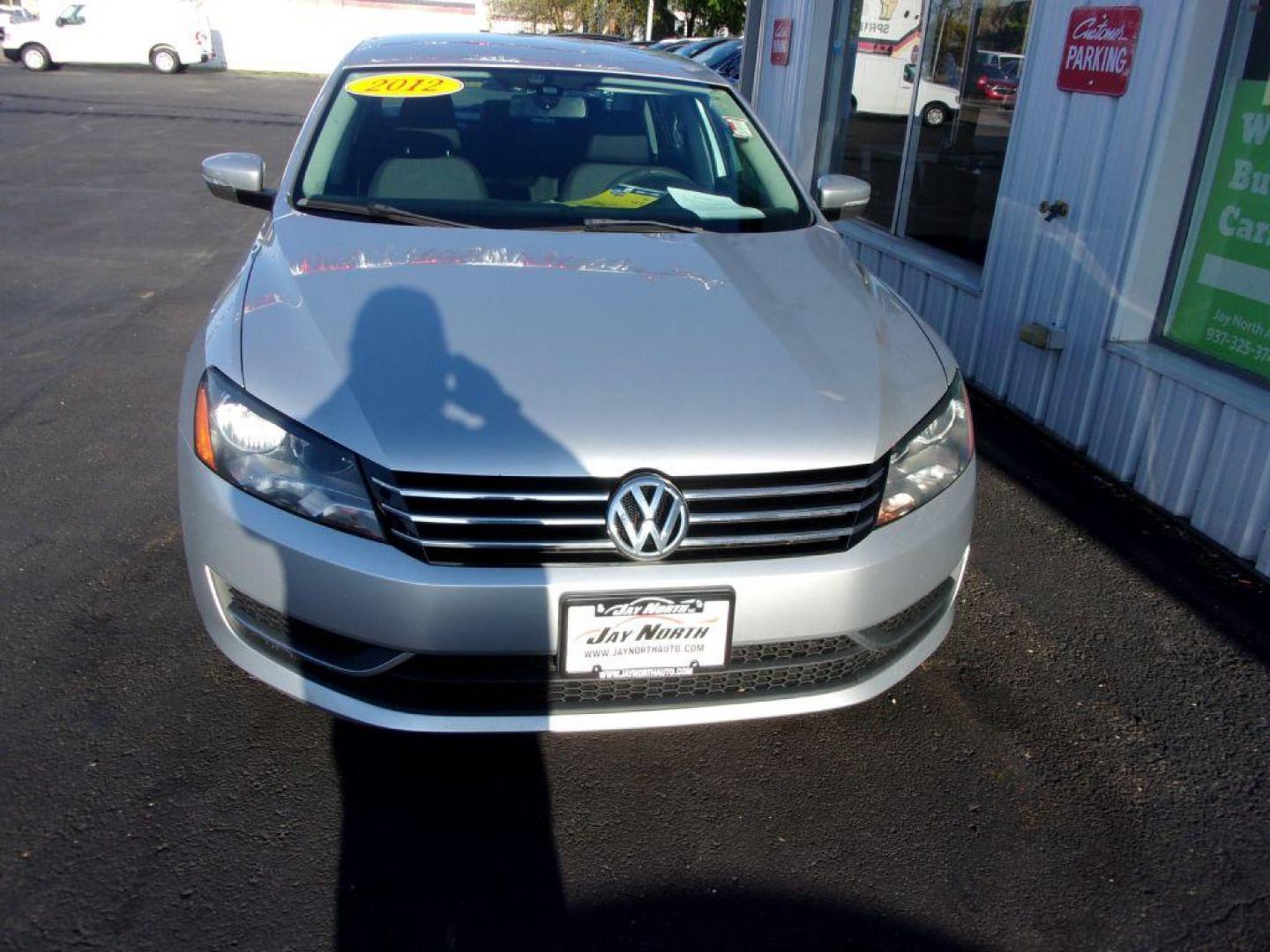 2012 SILVER VOLKSWAGEN PASSAT S (1VWAP7A35CC) with an 2.5L engine, Automatic transmission, located at 501 E. Columbia St., Springfield, OH, 45503, (800) 262-7122, 39.925262, -83.801796 - *** S *** 2.5L *** Serviced and Detailed *** FWD *** NICE *** Check it out *** Jay North Auto has offered hand picked vehicles since 1965! Our customer's enjoy a NO pressure buying experience with a small town feel. All of our vehicles get fully inspected and detailed. We are a preferred dealer - Photo#2