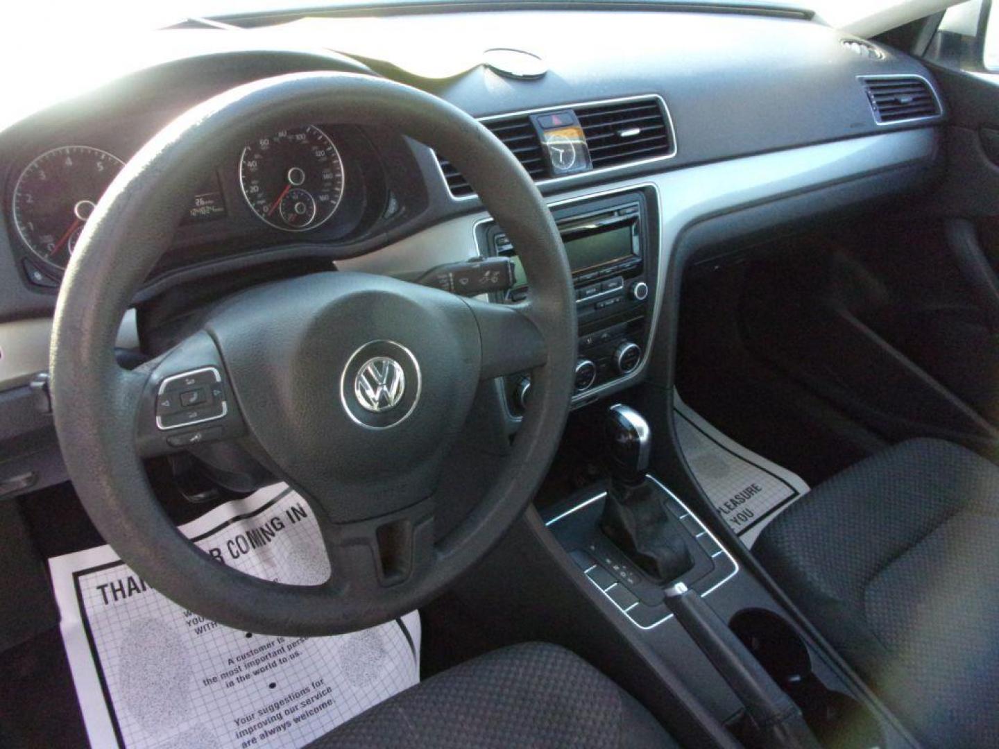 2012 SILVER VOLKSWAGEN PASSAT S (1VWAP7A35CC) with an 2.5L engine, Automatic transmission, located at 501 E. Columbia St., Springfield, OH, 45503, (800) 262-7122, 39.925262, -83.801796 - *** S *** 2.5L *** Serviced and Detailed *** FWD *** NICE *** Check it out *** Jay North Auto has offered hand picked vehicles since 1965! Our customer's enjoy a NO pressure buying experience with a small town feel. All of our vehicles get fully inspected and detailed. We are a preferred dealer - Photo#8