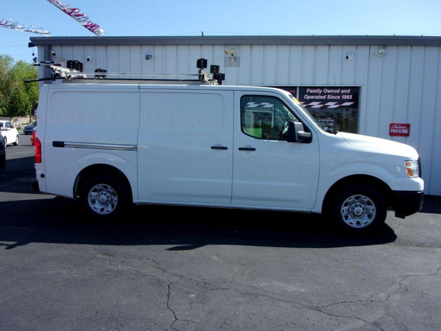 2019 WHITE NISSAN NV 1500 S CARGO (1N6BF0KM1KN) with an 4.0L engine, Automatic transmission, located at 501 E. Columbia St., Springfield, OH, 45503, (800) 262-7122, 39.925262, -83.801796 - *** Racks and Bins *** Serviced and Detailed *** 4.0L *** Navigation Package *** Back Up Sensors *** Cruise Control *** Tilt *** Priced below market *** Jay North Auto has offered hand picked vehicles since 1965! Our customer's enjoy a NO pressure buying experience with a small town feel. All o - Photo#0