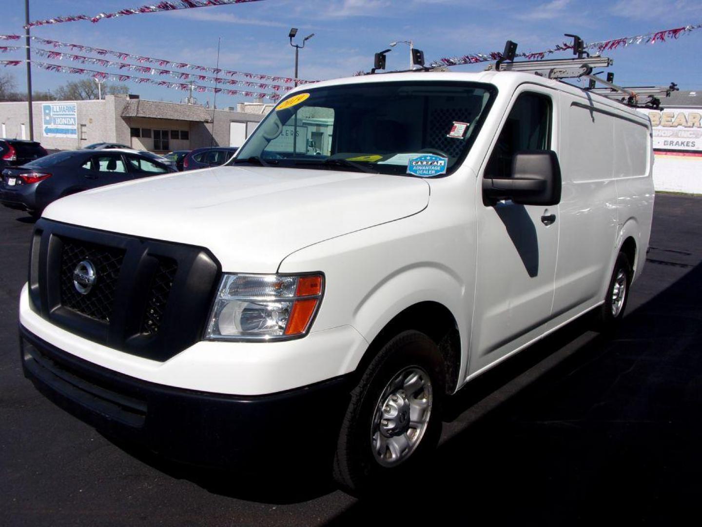 2019 WHITE NISSAN NV 1500 S CARGO (1N6BF0KM1KN) with an 4.0L engine, Automatic transmission, located at 501 E. Columbia St., Springfield, OH, 45503, (800) 262-7122, 39.925262, -83.801796 - *** Racks and Bins *** Serviced and Detailed *** 4.0L *** Navigation Package *** Back Up Sensors *** Cruise Control *** Tilt *** Priced below market *** Jay North Auto has offered hand picked vehicles since 1965! Our customer's enjoy a NO pressure buying experience with a small town feel. All o - Photo#2