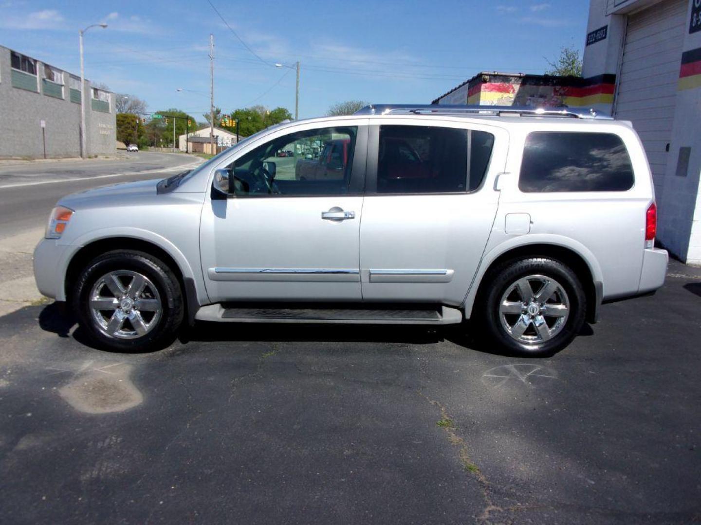 2013 SILVER NISSAN ARMADA PLATINUM (5N1BA0NE8DN) with an 5.6L engine, Automatic transmission, located at 501 E. Columbia St., Springfield, OH, 45503, (800) 262-7122, 39.925262, -83.801796 - *** 1 Owner *** Serviced and Detailed *** Platinum *** Bose Audio *** Third Row Seat *** Moonroof *** Leather *** 4WD *** V8 *** Loaded *** 31 Service Records on CarFax *** Jay North Auto has offered hand picked vehicles since 1965! Our customer's enjoy a NO pressure buying experience with a sm - Photo#1