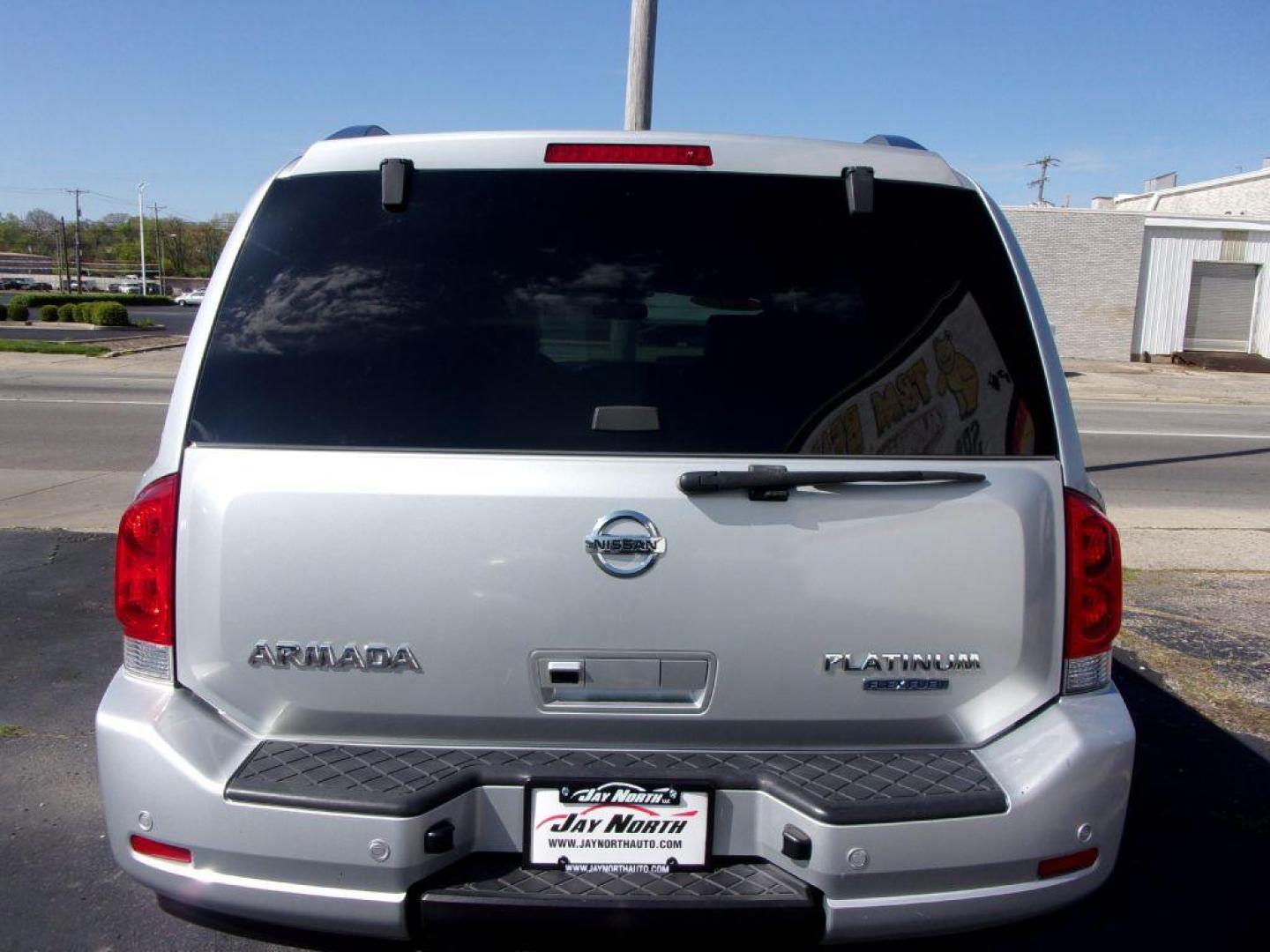 2013 SILVER NISSAN ARMADA PLATINUM (5N1BA0NE8DN) with an 5.6L engine, Automatic transmission, located at 501 E. Columbia St., Springfield, OH, 45503, (800) 262-7122, 39.925262, -83.801796 - *** 1 Owner *** Serviced and Detailed *** Platinum *** Bose Audio *** Third Row Seat *** Moonroof *** Leather *** 4WD *** V8 *** Loaded *** 31 Service Records on CarFax *** Jay North Auto has offered hand picked vehicles since 1965! Our customer's enjoy a NO pressure buying experience with a sm - Photo#6