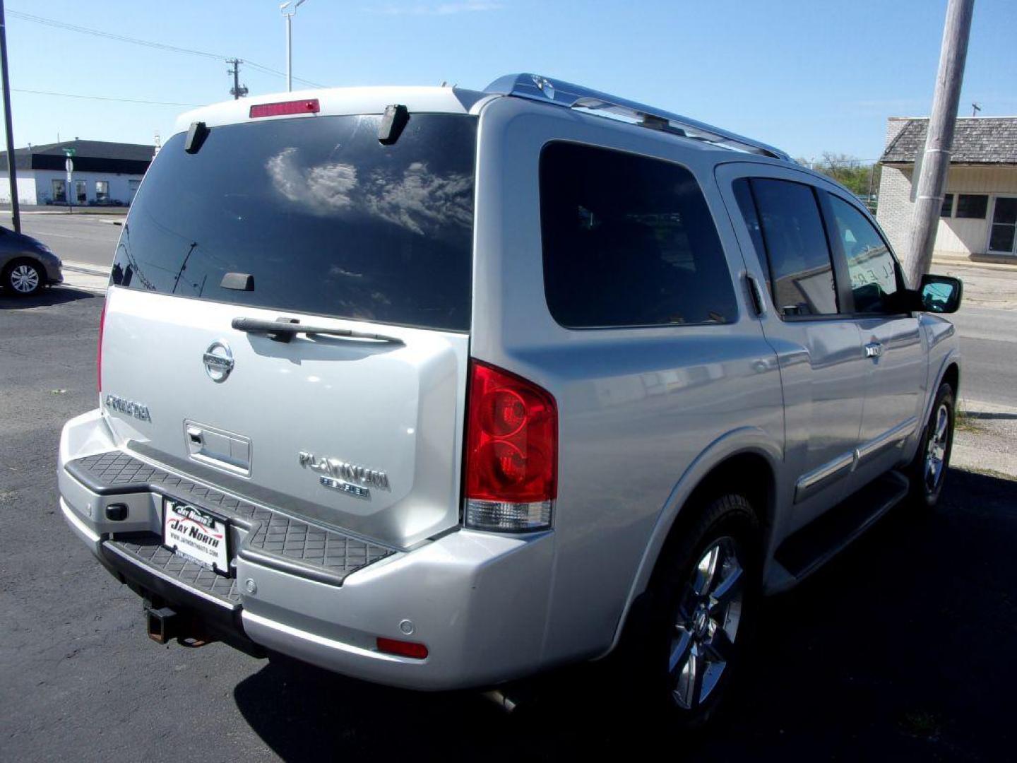 2013 SILVER NISSAN ARMADA PLATINUM (5N1BA0NE8DN) with an 5.6L engine, Automatic transmission, located at 501 E. Columbia St., Springfield, OH, 45503, (800) 262-7122, 39.925262, -83.801796 - *** 1 Owner *** Serviced and Detailed *** Platinum *** Bose Audio *** Third Row Seat *** Moonroof *** Leather *** 4WD *** V8 *** Loaded *** 31 Service Records on CarFax *** Jay North Auto has offered hand picked vehicles since 1965! Our customer's enjoy a NO pressure buying experience with a sm - Photo#7