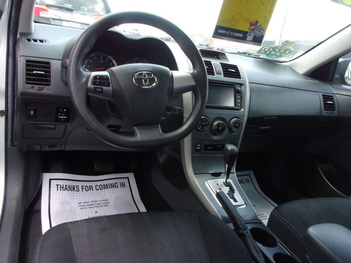 2013 SILVER TOYOTA COROLLA S (2T1BU4EE5DC) with an 1.8L engine, Automatic transmission, located at 501 E. Columbia St., Springfield, OH, 45503, (800) 262-7122, 39.925262, -83.801796 - Photo#12