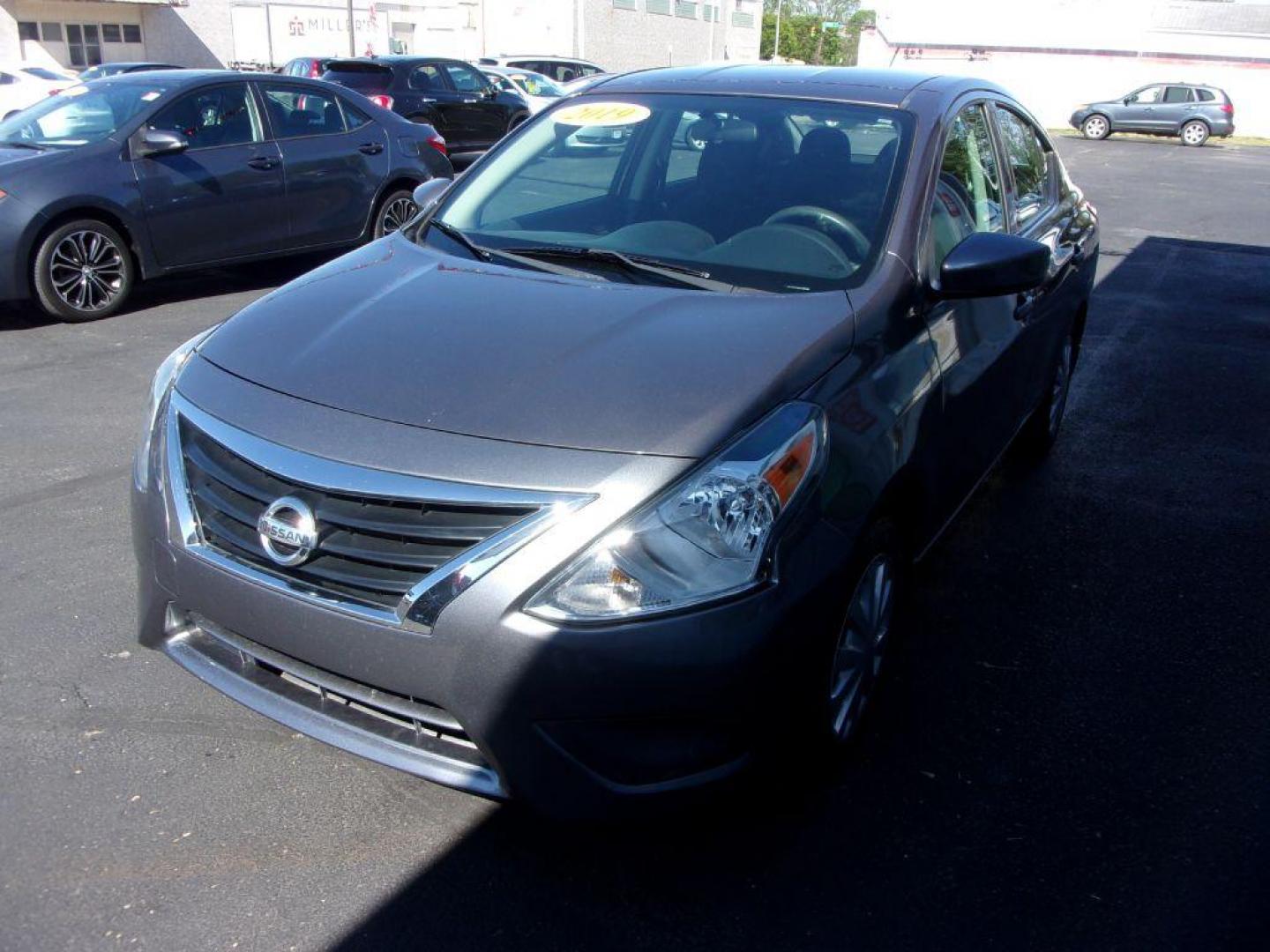 2019 GRAY NISSAN VERSA S (3N1CN7AP6KL) with an 1.6L engine, Continuously Variable transmission, located at 501 E. Columbia St., Springfield, OH, 45503, (800) 262-7122, 39.925262, -83.801796 - *** S *** Serviced and Detailed *** Back Up Camera *** Jay North Auto has offered hand picked vehicles since 1965! Our customer's enjoy a NO pressure buying experience with a small town feel. All of our vehicles get fully inspected and detailed. We are a preferred dealer for many local credit u - Photo#3