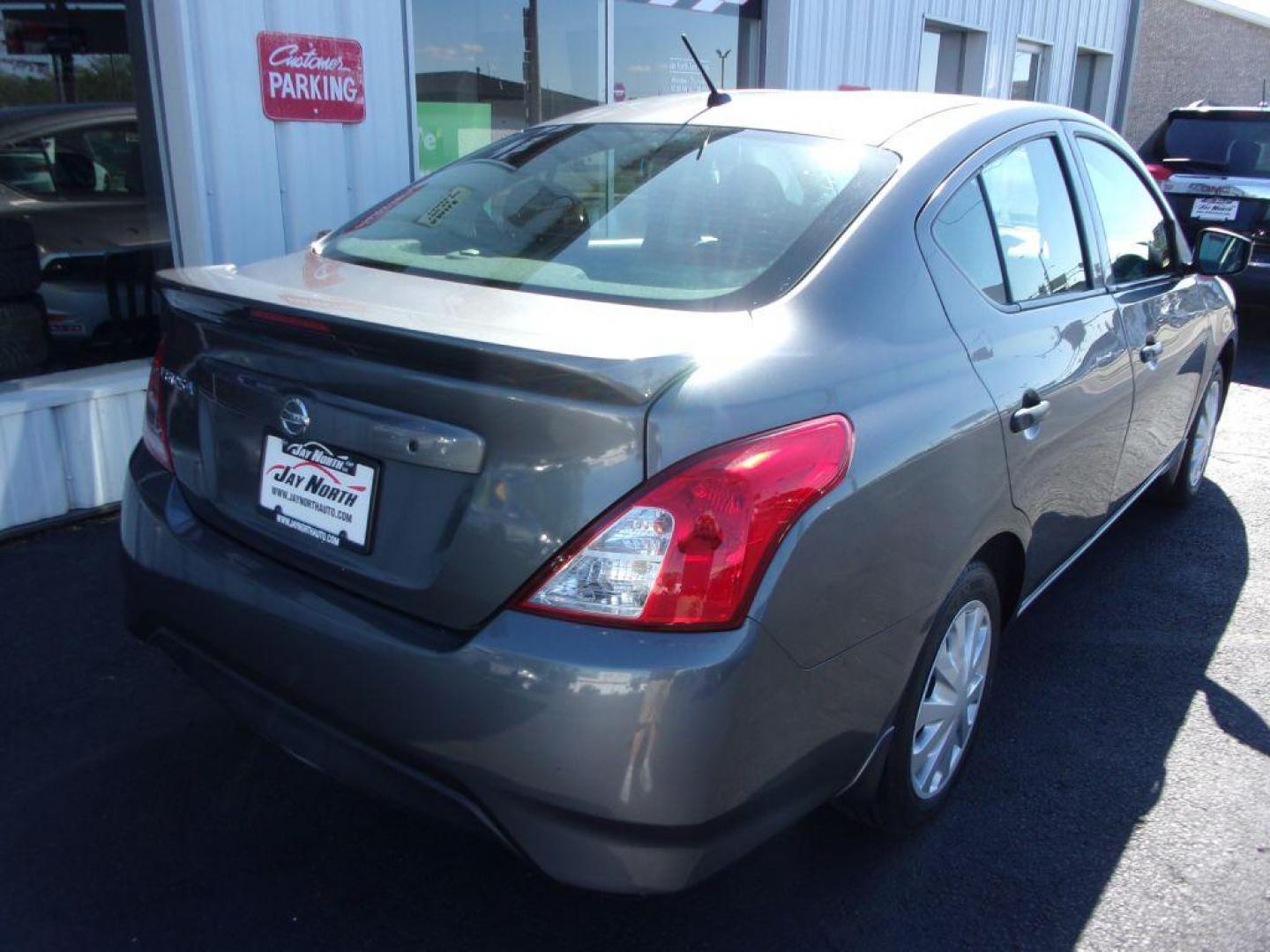 2019 GRAY NISSAN VERSA S (3N1CN7AP6KL) with an 1.6L engine, Continuously Variable transmission, located at 501 E. Columbia St., Springfield, OH, 45503, (800) 262-7122, 39.925262, -83.801796 - *** S *** Serviced and Detailed *** Back Up Camera *** Jay North Auto has offered hand picked vehicles since 1965! Our customer's enjoy a NO pressure buying experience with a small town feel. All of our vehicles get fully inspected and detailed. We are a preferred dealer for many local credit u - Photo#6