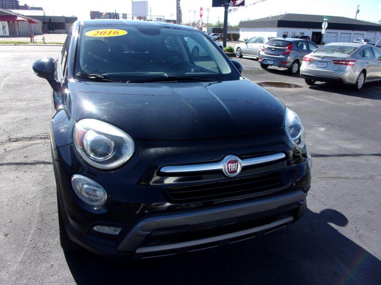 2016 BLACK FIAT 500X TREKKING (ZFBCFYCT3GP) with an 2.4L engine, Automatic transmission, located at 501 E. Columbia St., Springfield, OH, 45503, (800) 262-7122, 39.925262, -83.801796 - Photo#2