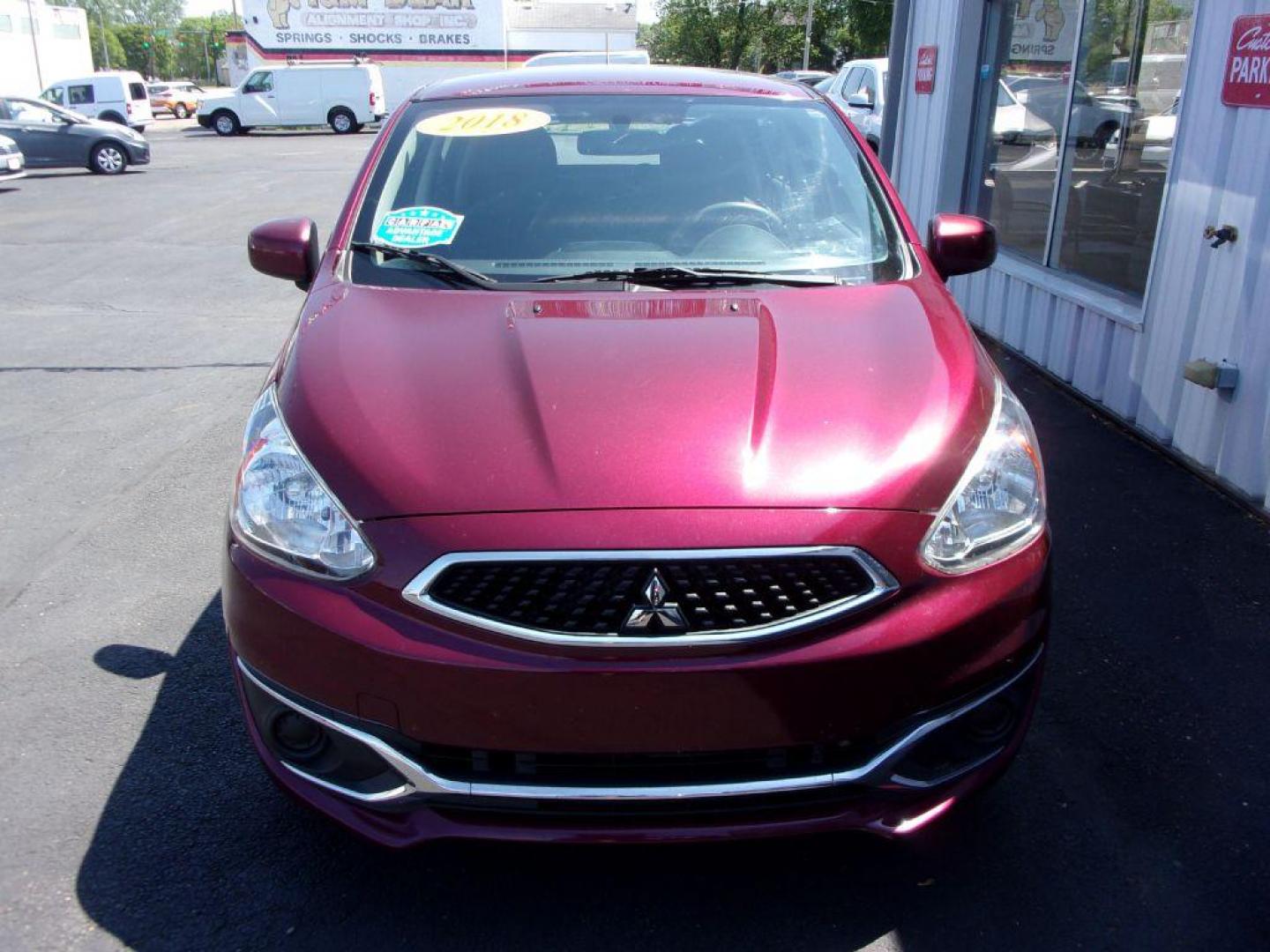 2018 MAROON MITSUBISHI MIRAGE ES (ML32A3HJ3JH) with an 1.2L engine, Automatic transmission, located at 501 E. Columbia St., Springfield, OH, 45503, (800) 262-7122, 39.925262, -83.801796 - ***Local Trade***Only 66k Miles***Mirage ES***Clean Carfax***Gas Saver***Serviced and Detailed*** Jay North Auto has offered hand picked vehicles since 1965! Our customer's enjoy a NO pressure buying experience with a small town feel. All of our vehicles get fully inspected and detailed. We are - Photo#1