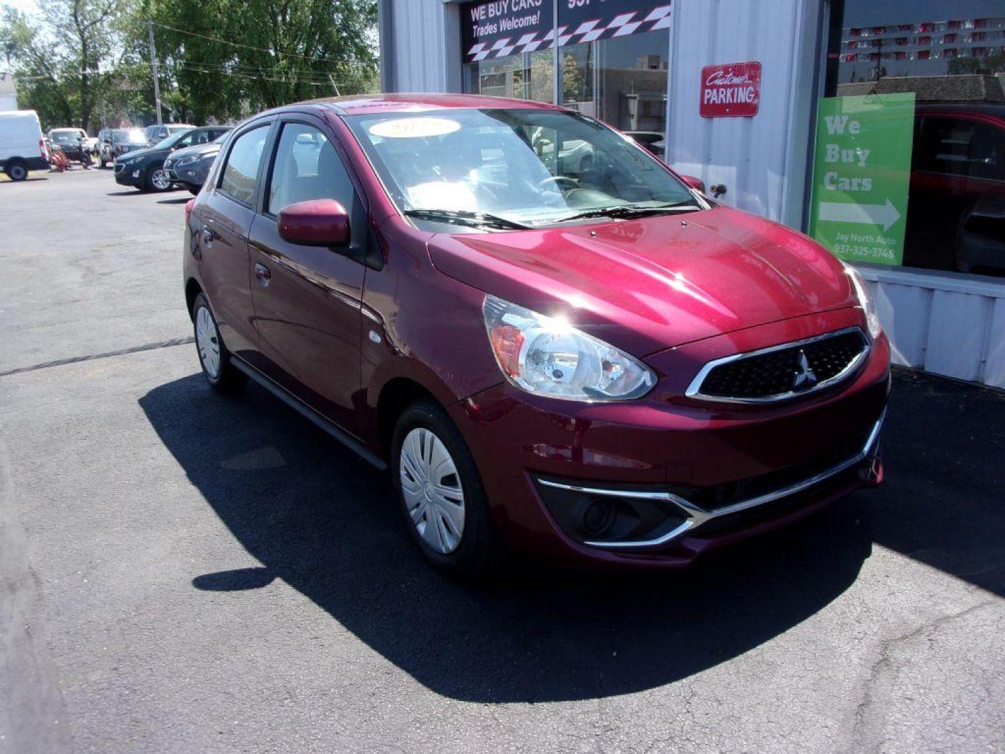 2018 MAROON MITSUBISHI MIRAGE ES (ML32A3HJ3JH) with an 1.2L engine, Automatic transmission, located at 501 E. Columbia St., Springfield, OH, 45503, (800) 262-7122, 39.925262, -83.801796 - ***Local Trade***Only 66k Miles***Mirage ES***Clean Carfax***Gas Saver***Serviced and Detailed*** Jay North Auto has offered hand picked vehicles since 1965! Our customer's enjoy a NO pressure buying experience with a small town feel. All of our vehicles get fully inspected and detailed. We are - Photo#2