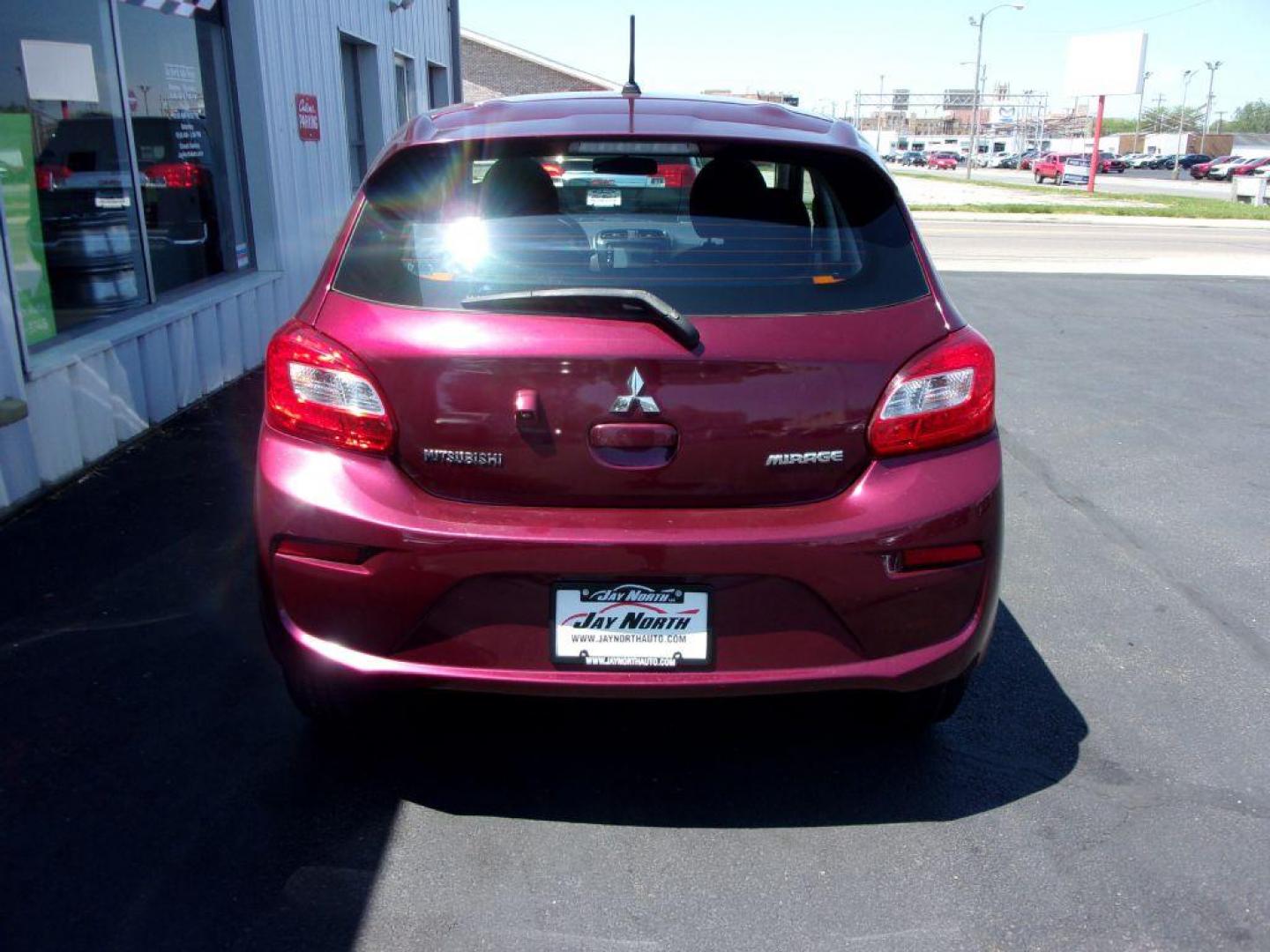 2018 MAROON MITSUBISHI MIRAGE ES (ML32A3HJ3JH) with an 1.2L engine, Automatic transmission, located at 501 E. Columbia St., Springfield, OH, 45503, (800) 262-7122, 39.925262, -83.801796 - ***Local Trade***Only 66k Miles***Mirage ES***Clean Carfax***Gas Saver***Serviced and Detailed*** Jay North Auto has offered hand picked vehicles since 1965! Our customer's enjoy a NO pressure buying experience with a small town feel. All of our vehicles get fully inspected and detailed. We are - Photo#4