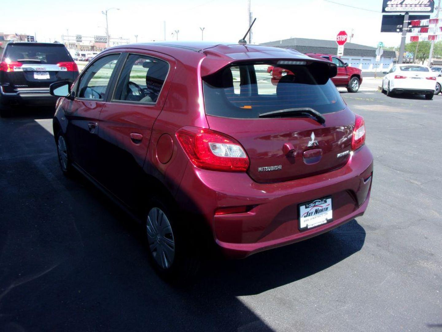 2018 MAROON MITSUBISHI MIRAGE ES (ML32A3HJ3JH) with an 1.2L engine, Automatic transmission, located at 501 E. Columbia St., Springfield, OH, 45503, (800) 262-7122, 39.925262, -83.801796 - ***Local Trade***Only 66k Miles***Mirage ES***Clean Carfax***Gas Saver***Serviced and Detailed*** Jay North Auto has offered hand picked vehicles since 1965! Our customer's enjoy a NO pressure buying experience with a small town feel. All of our vehicles get fully inspected and detailed. We are - Photo#5