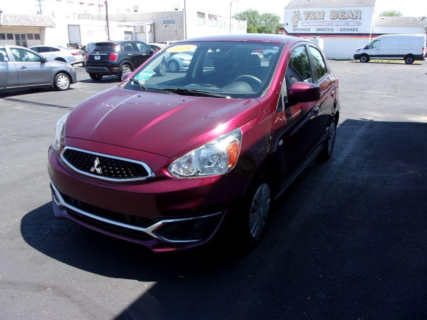 2018 MAROON MITSUBISHI MIRAGE ES (ML32A3HJ3JH) with an 1.2L engine, Automatic transmission, located at 501 E. Columbia St., Springfield, OH, 45503, (800) 262-7122, 39.925262, -83.801796 - ***Local Trade***Only 66k Miles***Mirage ES***Clean Carfax***Gas Saver***Serviced and Detailed*** Jay North Auto has offered hand picked vehicles since 1965! Our customer's enjoy a NO pressure buying experience with a small town feel. All of our vehicles get fully inspected and detailed. We are - Photo#6