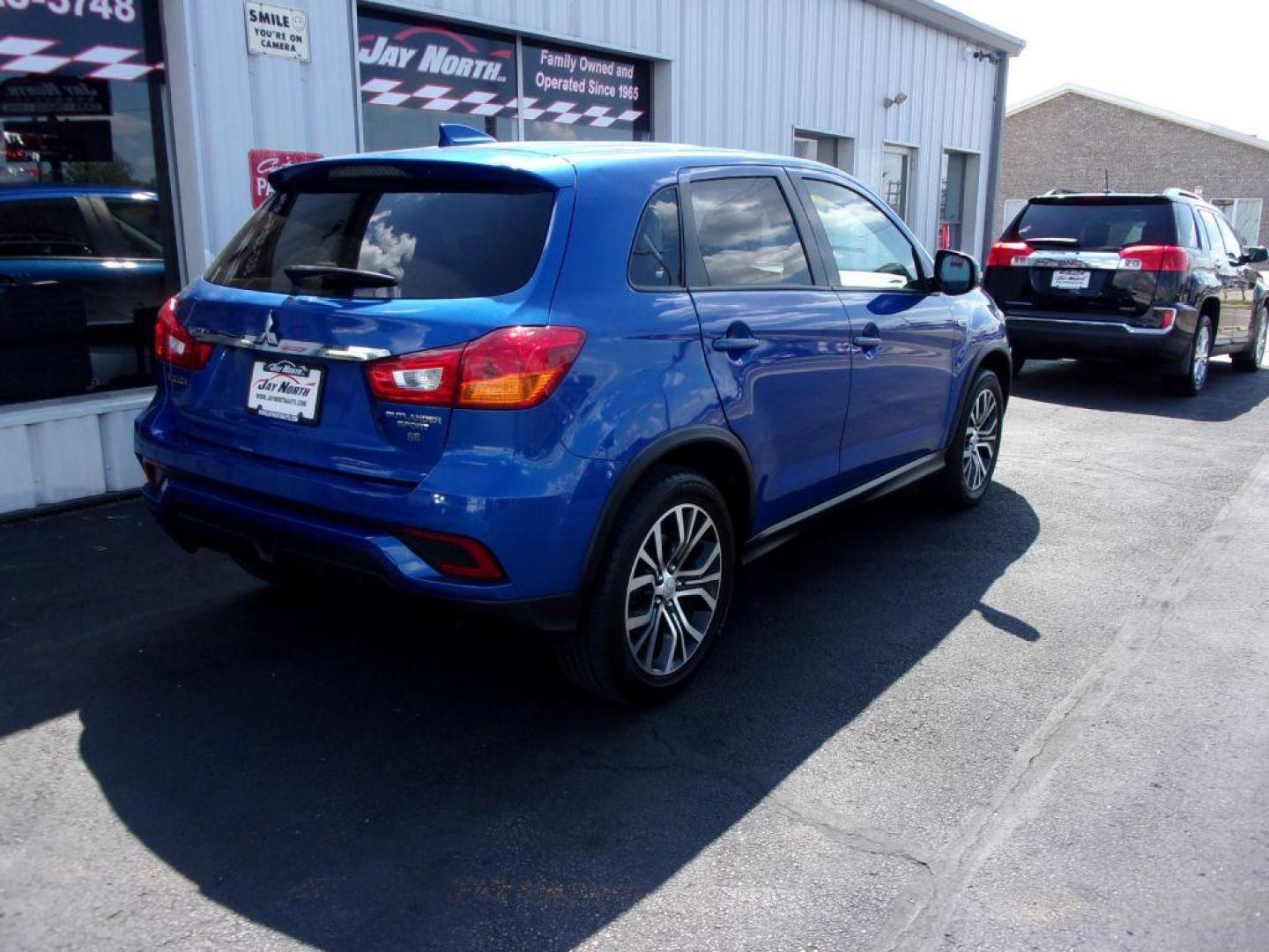 2018 BLUE MITSUBISHI OUTLANDER SPORT SE (JA4AP3AW1JU) with an 2.4L engine, Continuously Variable transmission, located at 501 E. Columbia St., Springfield, OH, 45503, (800) 262-7122, 39.925262, -83.801796 - Photo#3