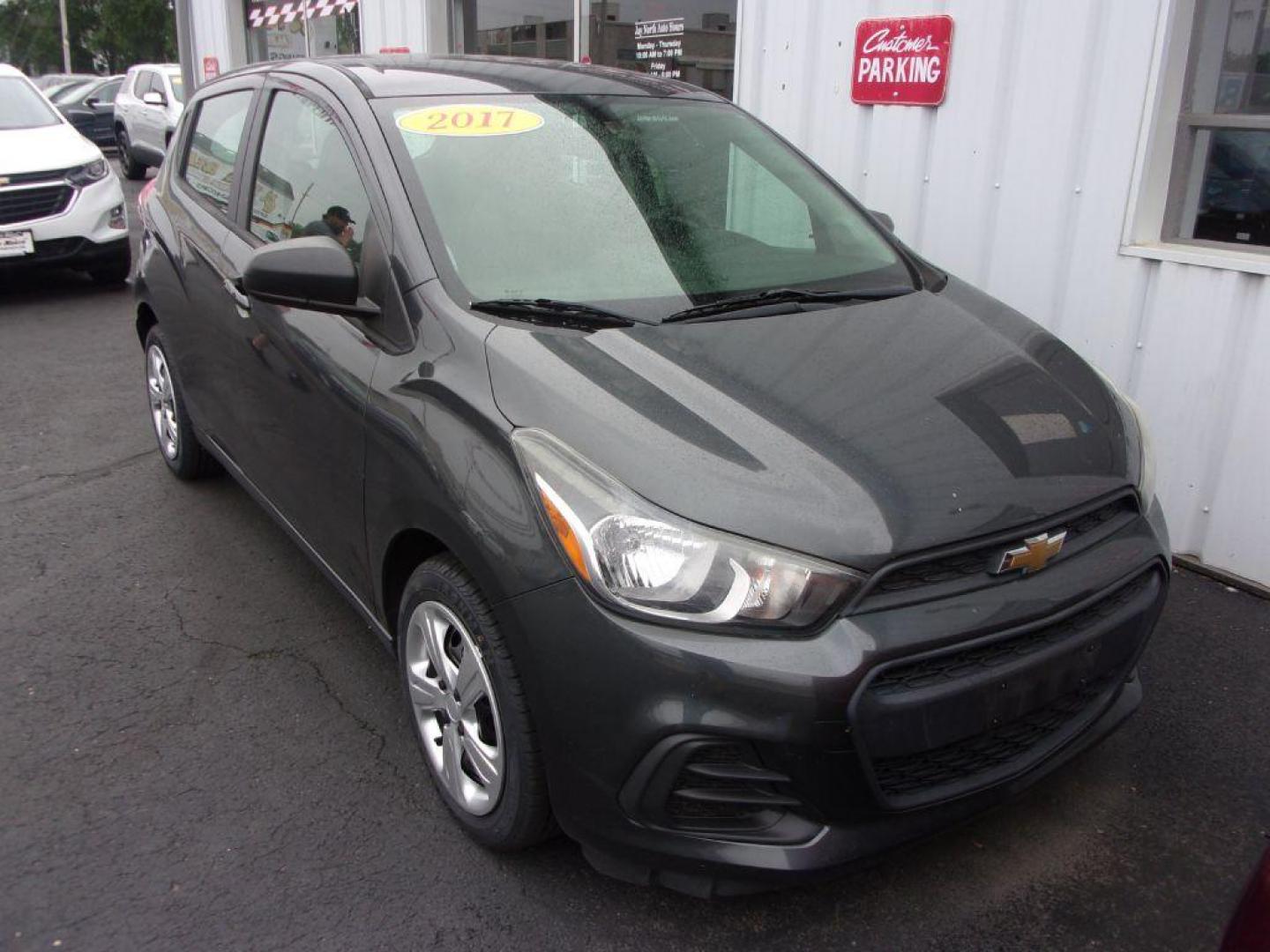 2017 GRAY CHEVROLET SPARK LS (KL8CA6SA0HC) with an 1.4L engine, 5-Speed Manual transmission, located at 501 E. Columbia St., Springfield, OH, 45503, (800) 262-7122, 39.925262, -83.801796 - ***1-Owner***Clean Carfax***New Tires***5-Speed Manual***Serviced and Detailed*** Jay North Auto has offered hand picked vehicles since 1965! Our customer's enjoy a NO pressure buying experience with a small town feel. All of our vehicles get fully inspected and detailed. We are a preferred deal - Photo#1