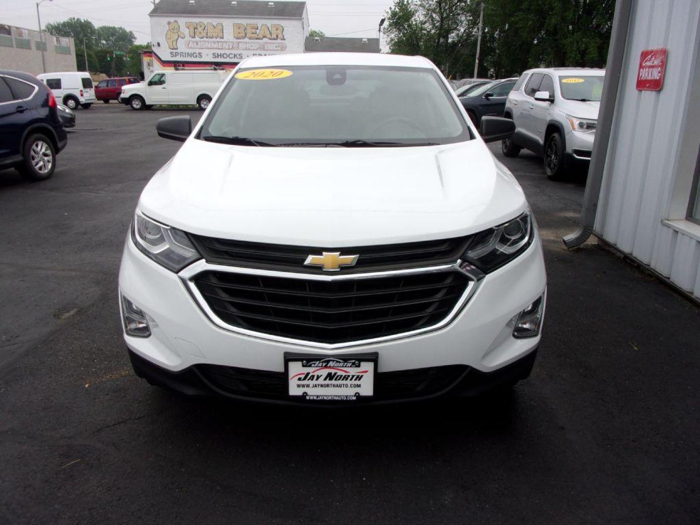 2020 WHITE CHEVROLET EQUINOX LS (2GNAXHEV0L6) with an 1.5L engine, Automatic transmission, located at 501 E. Columbia St., Springfield, OH, 45503, (800) 262-7122, 39.925262, -83.801796 - Photo#1