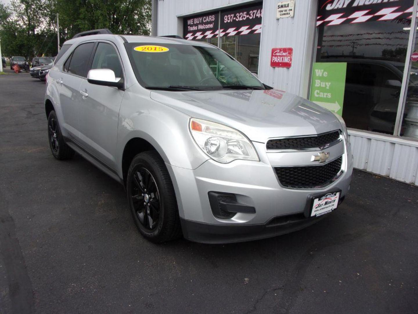 2015 SILVER CHEVROLET EQUINOX LT (2GNFLFEK8F6) with an 2.4L engine, Automatic transmission, located at 501 E. Columbia St., Springfield, OH, 45503, (800) 262-7122, 39.925262, -83.801796 - ***LT***AWD***New Tires***Serviced and Detailed*** Jay North Auto has offered hand picked vehicles since 1965! Our customer's enjoy a NO pressure buying experience with a small town feel. All of our vehicles get fully inspected and detailed. We are a preferred dealer for many local credit unions - Photo#2