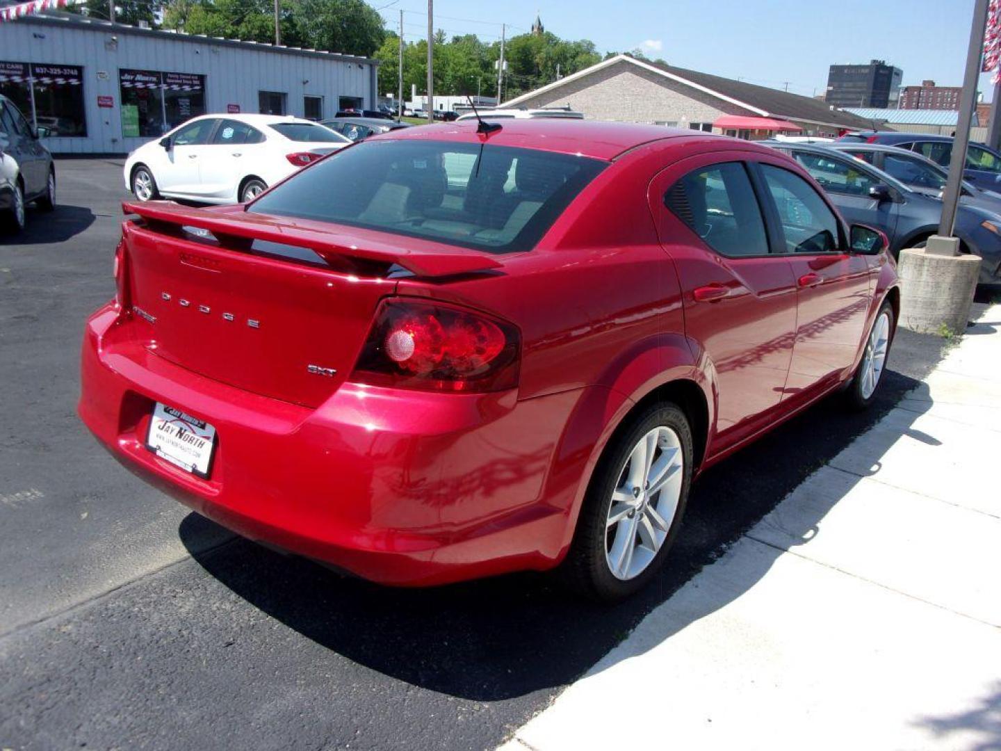 2012 RED DODGE AVENGER SXT (1C3CDZCB0CN) with an 2.4L engine, Automatic transmission, located at 501 E. Columbia St., Springfield, OH, 45503, (800) 262-7122, 39.925262, -83.801796 - ***SXT***Leather Seating***New Brakes***Serviced and Detailed*** Jay North Auto has offered hand picked vehicles since 1965! Our customer's enjoy a NO pressure buying experience with a small town feel. All of our vehicles get fully inspected and detailed. We are a preferred dealer for many local - Photo#4