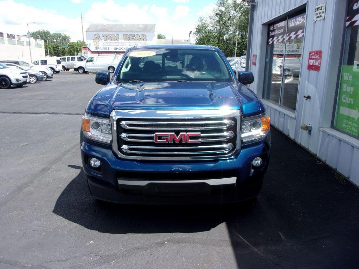 2019 BLUE GMC CANYON SLE (1GTH5CEA8K1) with an 2.5L engine, Automatic transmission, located at 501 E. Columbia St., Springfield, OH, 45503, (800) 262-7122, 39.925262, -83.801796 - ***Clean Carfax***SLE***Heated Seats***Back-up Camera***Rear Sensors***Bed Cover***Serviced and Detailed*** Jay North Auto has offered hand picked vehicles since 1965! Our customer's enjoy a NO pressure buying experience with a small town feel. All of our vehicles get fully inspected and detaile - Photo#1