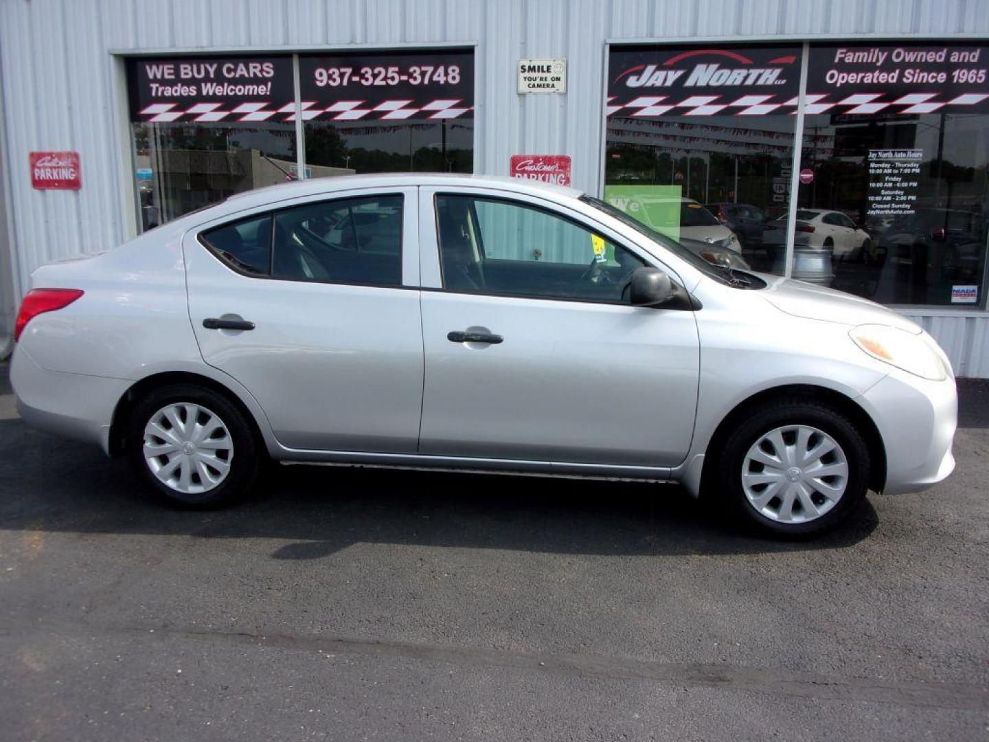 2012 SILVER NISSAN VERSA S (3N1CN7AP7CL) with an 1.6L engine, 5-Speed Manual transmission, located at 501 E. Columbia St., Springfield, OH, 45503, (800) 262-7122, 39.925262, -83.801796 - *** 1 Owner w/ good serviced history *** 5 Speed Manual *** Great MPG *** Serviced and Detailed *** Ice Cold A/C *** Jay North Auto has offered hand picked vehicles since 1965! Our customer's enjoy a NO pressure buying experience with a small town feel. All of our vehicles get fully inspected an - Photo#0