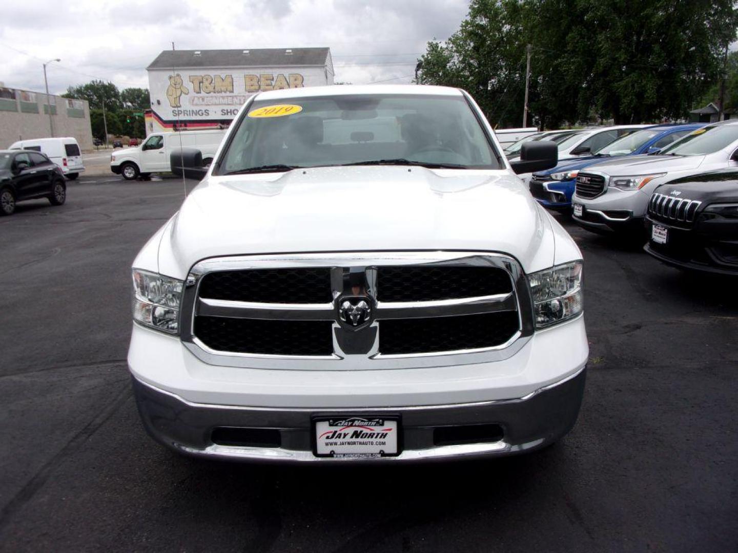 2019 WHITE RAM 1500 CLASSIC TRADESMAN CREW CAB (1C6RR6KG1KS) with an 3.6L engine, Automatic transmission, located at 501 E. Columbia St., Springfield, OH, 45503, (800) 262-7122, 39.925262, -83.801796 - ***1-Owner***Clean Carfax***New Wheels and Tires***Back-up Camera***Crew Cab***Serviced and Detailed*** Jay North Auto has offered hand picked vehicles since 1965! Our customer's enjoy a NO pressure buying experience with a small town feel. All of our vehicles get fully inspected and detailed. W - Photo#1