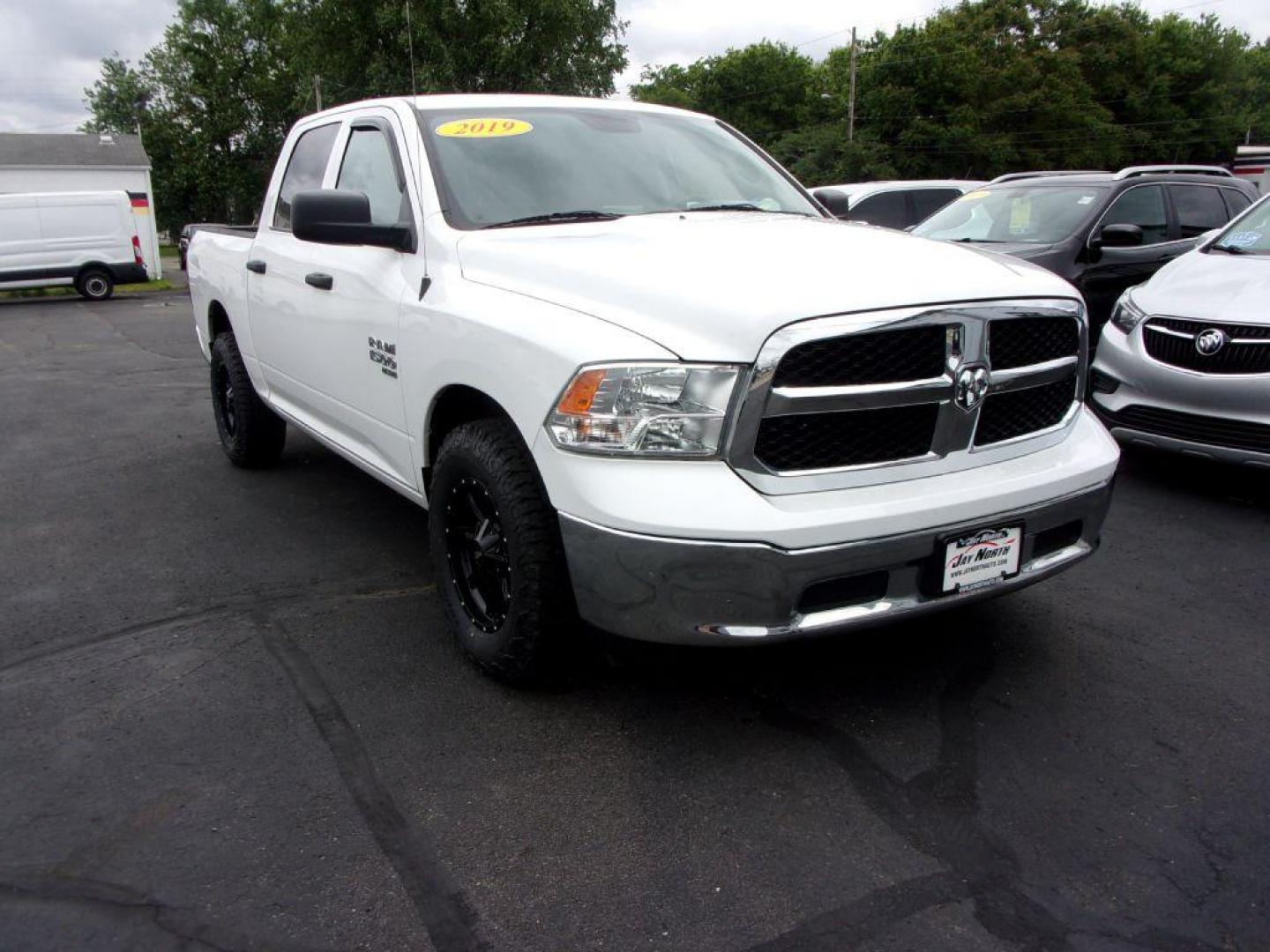 2019 WHITE RAM 1500 CLASSIC TRADESMAN CREW CAB (1C6RR6KG1KS) with an 3.6L engine, Automatic transmission, located at 501 E. Columbia St., Springfield, OH, 45503, (800) 262-7122, 39.925262, -83.801796 - ***1-Owner***Clean Carfax***New Wheels and Tires***Back-up Camera***Crew Cab***Serviced and Detailed*** Jay North Auto has offered hand picked vehicles since 1965! Our customer's enjoy a NO pressure buying experience with a small town feel. All of our vehicles get fully inspected and detailed. W - Photo#2