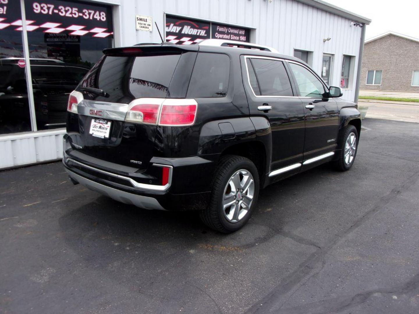 2016 BLACK GMC TERRAIN DENALI (2GKFLVEK5G6) with an 2.4L engine, Automatic transmission, located at 501 E. Columbia St., Springfield, OH, 45503, (800) 262-7122, 39.925262, -83.801796 - Photo#3