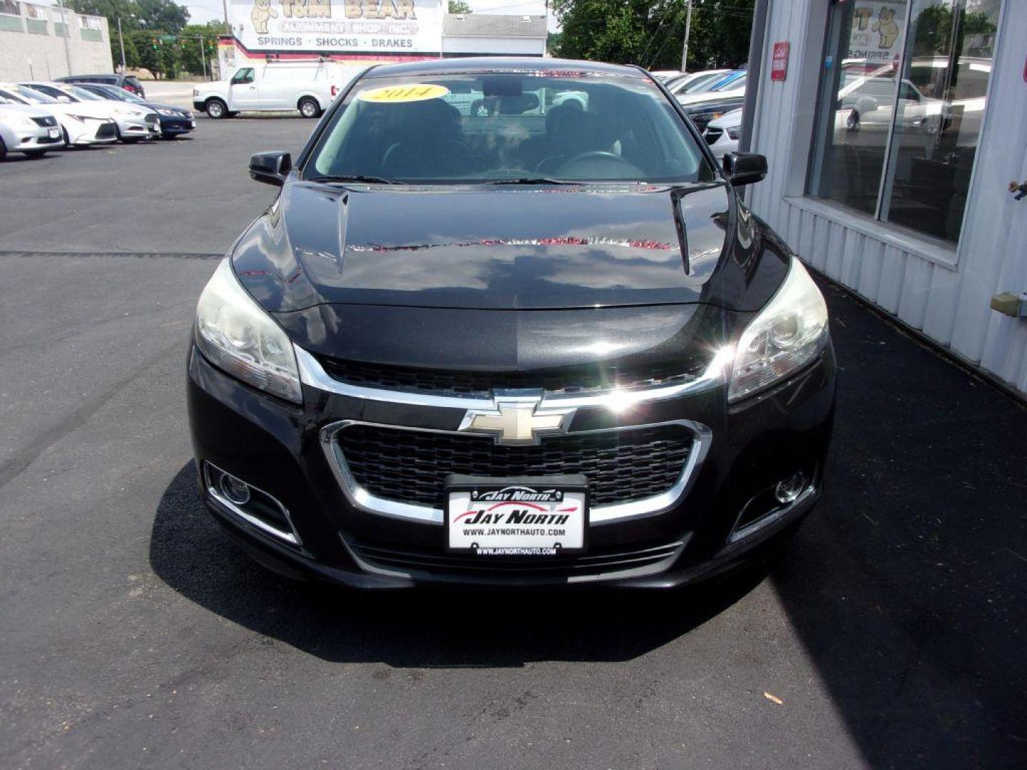 2014 BLACK CHEVROLET MALIBU LTZ (1G11H5SL3EF) with an 2.5L engine, Automatic transmission, located at 501 E. Columbia St., Springfield, OH, 45503, (800) 262-7122, 39.925262, -83.801796 - ***NEW TIRES***LTZ***Heated Leather Seating***Remote Start***Serviced and Detailed*** Jay North Auto has offered hand picked vehicles since 1965! Our customer's enjoy a NO pressure buying experience with a small town feel. All of our vehicles get fully inspected and detailed. We are a preferred - Photo#1