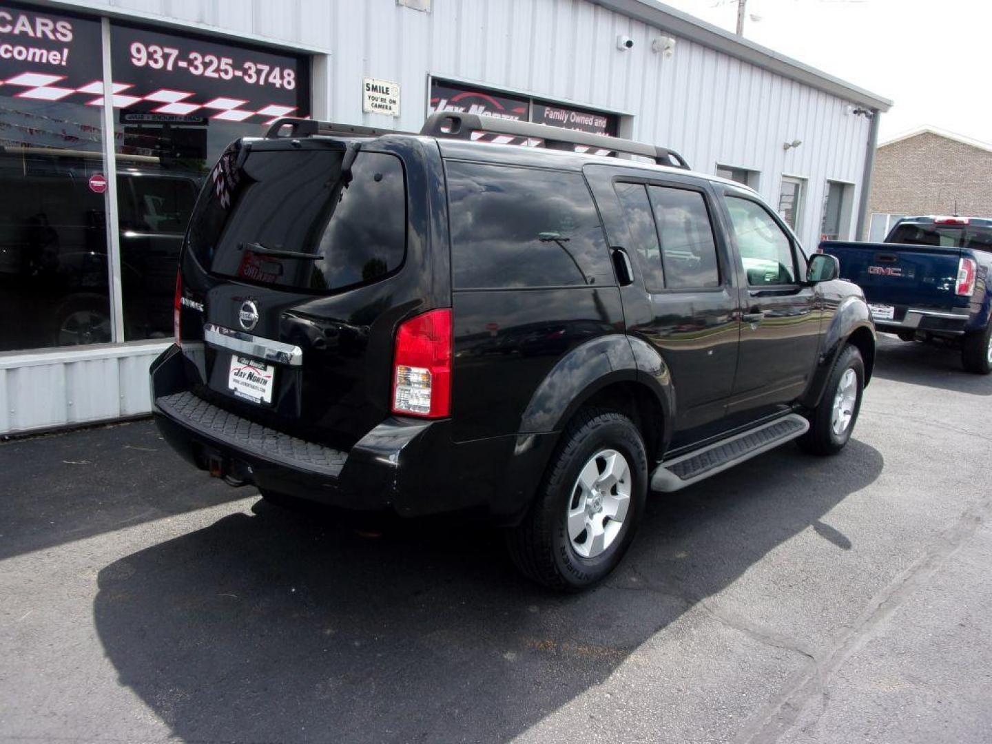 2010 BLACK NISSAN PATHFINDER S (5N1AR1NB4AC) with an 4.0L engine, Automatic transmission, located at 501 E. Columbia St., Springfield, OH, 45503, (800) 262-7122, 39.925262, -83.801796 - Photo#3