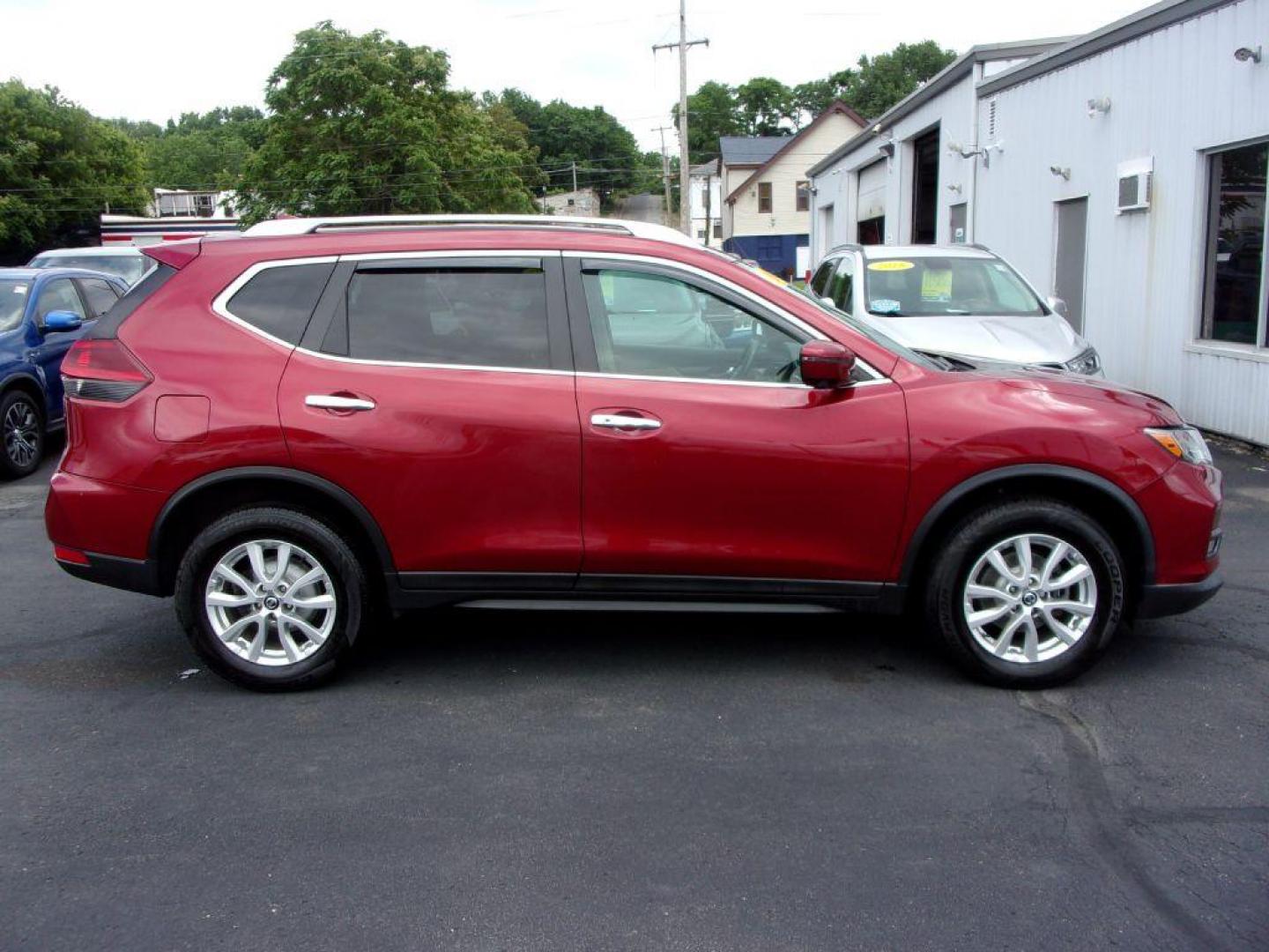 2018 RED NISSAN ROGUE SV (5N1AT2MV4JC) with an 2.5L engine, Continuously Variable transmission, located at 501 E. Columbia St., Springfield, OH, 45503, (800) 262-7122, 39.925262, -83.801796 - Photo#0