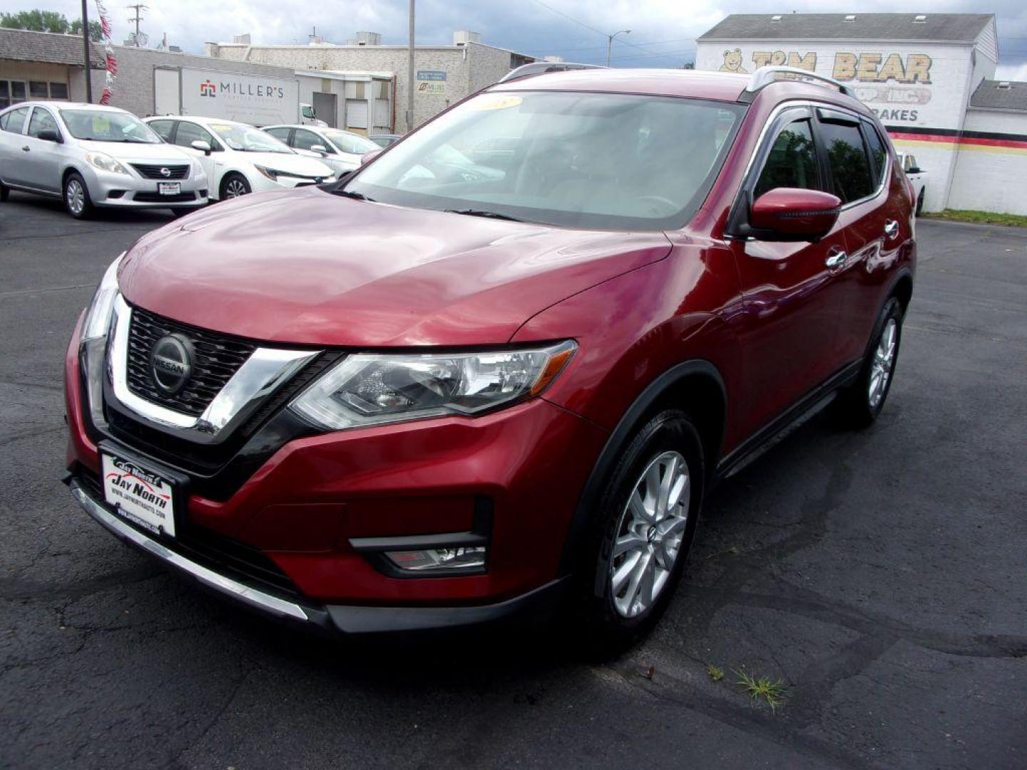 2018 RED NISSAN ROGUE SV (5N1AT2MV4JC) with an 2.5L engine, Continuously Variable transmission, located at 501 E. Columbia St., Springfield, OH, 45503, (800) 262-7122, 39.925262, -83.801796 - Photo#6