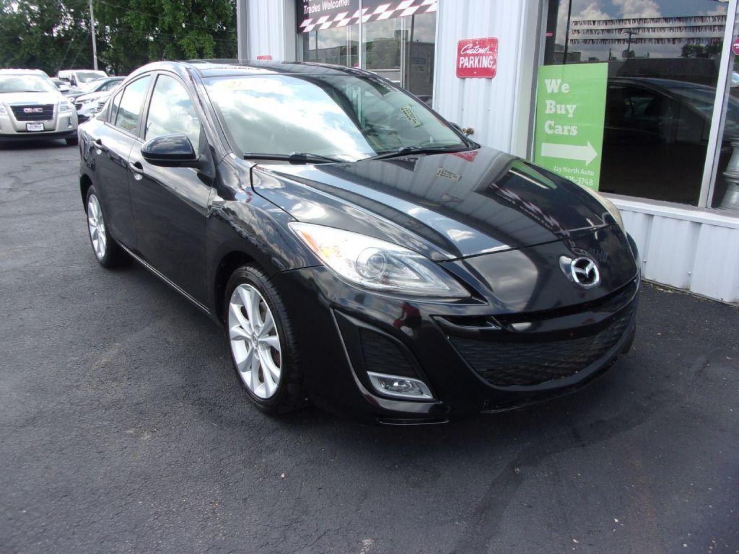 2011 BLACK MAZDA 3 S GT (JM1BL1W52B1) with an 2.5L engine, Automatic transmission, located at 501 E. Columbia St., Springfield, OH, 45503, (800) 262-7122, 39.925262, -83.801796 - *** New Tires *** Leather *** Moonroof *** Bose Audio *** Alloy Wheels *** Serviced and Detailed *** Jay North Auto has offered hand picked vehicles since 1965! Our customer's enjoy a NO pressure buying experience with a small town feel. All of our vehicles get fully inspected and detailed. We - Photo#2