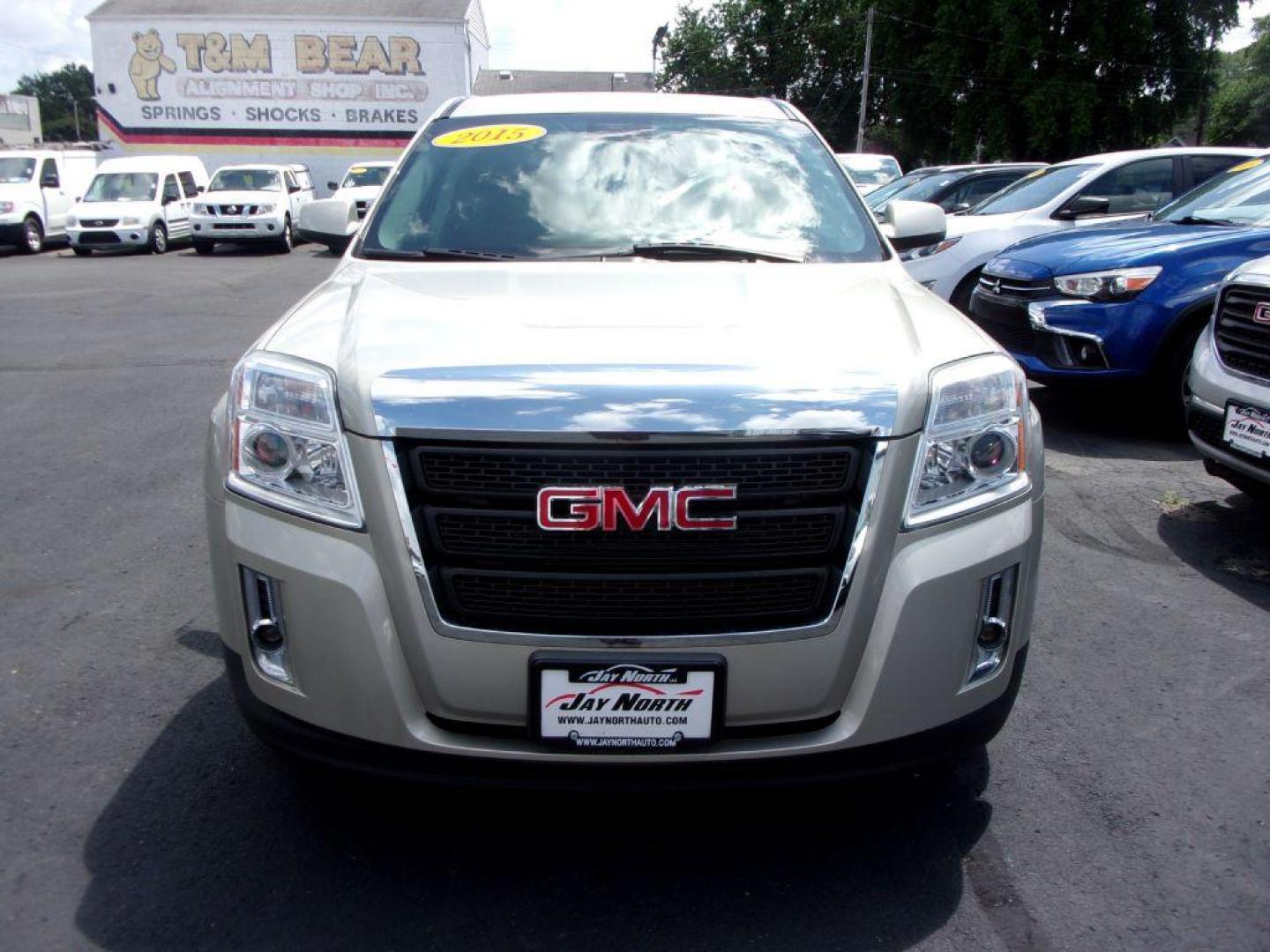 2015 GOLD GMC TERRAIN SLE (2GKALMEK4F6) with an 2.4L engine, Automatic transmission, located at 501 E. Columbia St., Springfield, OH, 45503, (800) 262-7122, 39.925262, -83.801796 - *** LOW MILEAGE *** Serviced and Detailed *** SLE *** Back Up Camera *** Jay North Auto has offered hand picked vehicles since 1965! Our customer's enjoy a NO pressure buying experience with a small town feel. All of our vehicles get fully inspected and detailed. We are a preferred dealer for ma - Photo#1