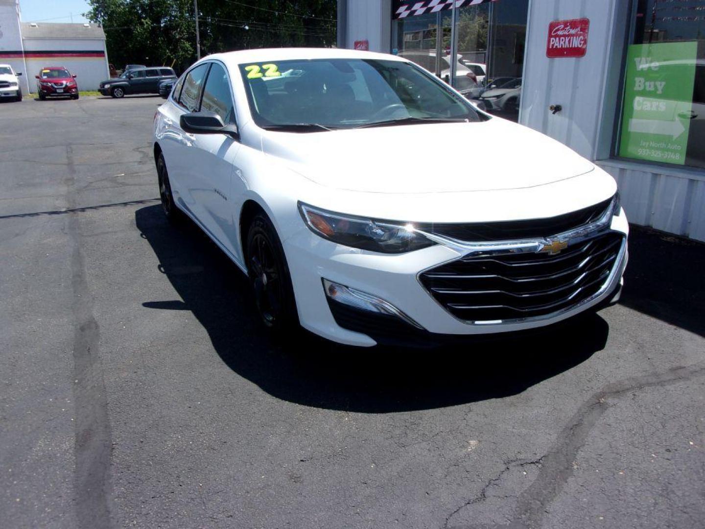 2022 WHITE CHEVROLET MALIBU LS (1G1ZB5ST0NF) with an 1.5L engine, Continuously Variable transmission, located at 501 E. Columbia St., Springfield, OH, 45503, (800) 262-7122, 39.925262, -83.801796 - ***1-Owner***Clean Carfax***LS***Remote Start***New Tires***Serviced and Detailed*** Jay North Auto has offered hand picked vehicles since 1965! Our customer's enjoy a NO pressure buying experience with a small town feel. All of our vehicles get fully inspected and detailed. We are a preferred - Photo#2