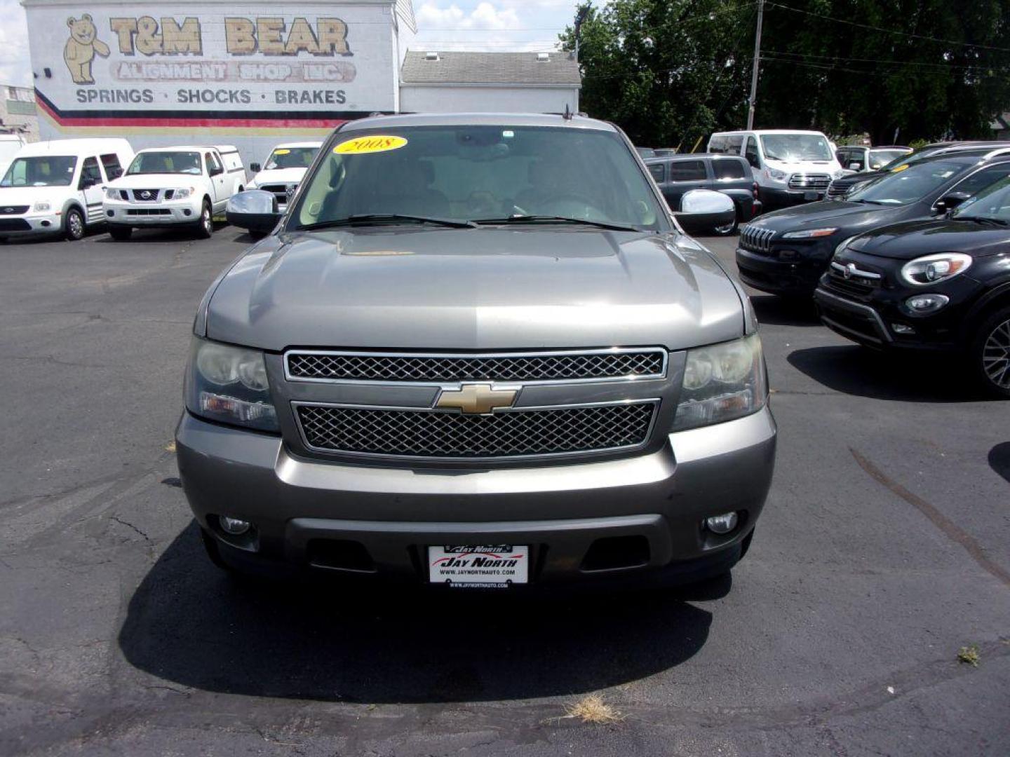 2008 GRAY CHEVROLET TAHOE LTZ (1GNFC13058R) with an 5.3L engine, Automatic transmission, located at 501 E. Columbia St., Springfield, OH, 45503, (800) 262-7122, 39.925262, -83.801796 - ***LTZ***Heated Leather Seating***3rd Row***Captians Seats***Serviced and Detailed*** Jay North Auto has offered hand picked vehicles since 1965! Our customer's enjoy a NO pressure buying experience with a small town feel. All of our vehicles get fully inspected and detailed. We are a preferred - Photo#1