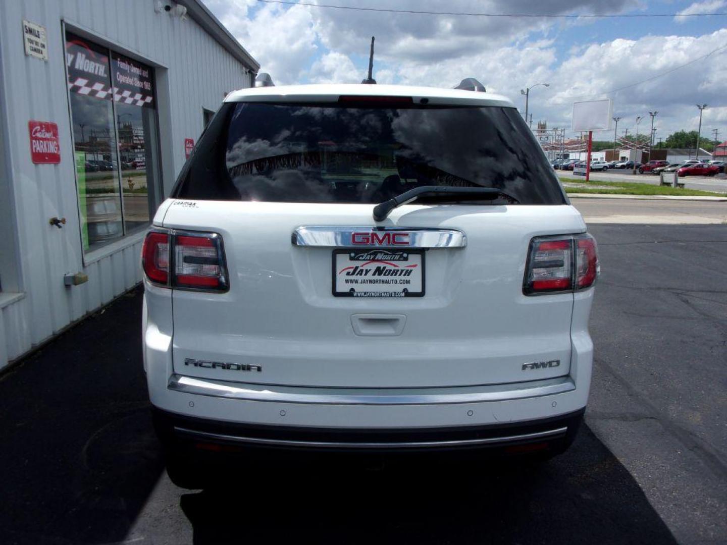 2016 WHITE GMC ACADIA SLE (1GKKVPKD7GJ) with an 3.6L engine, Automatic transmission, located at 501 E. Columbia St., Springfield, OH, 45503, (800) 262-7122, 39.925262, -83.801796 - ***Clean Carfax***AWD***New Front Pads and Rotors***Fresh Oil Change and Tire Rotation***New Shocks***Deatailed*** Jay North Auto has offered hand picked vehicles since 1965! Our customer's enjoy a NO pressure buying experience with a small town feel. All of our vehicles get fully inspected and - Photo#4