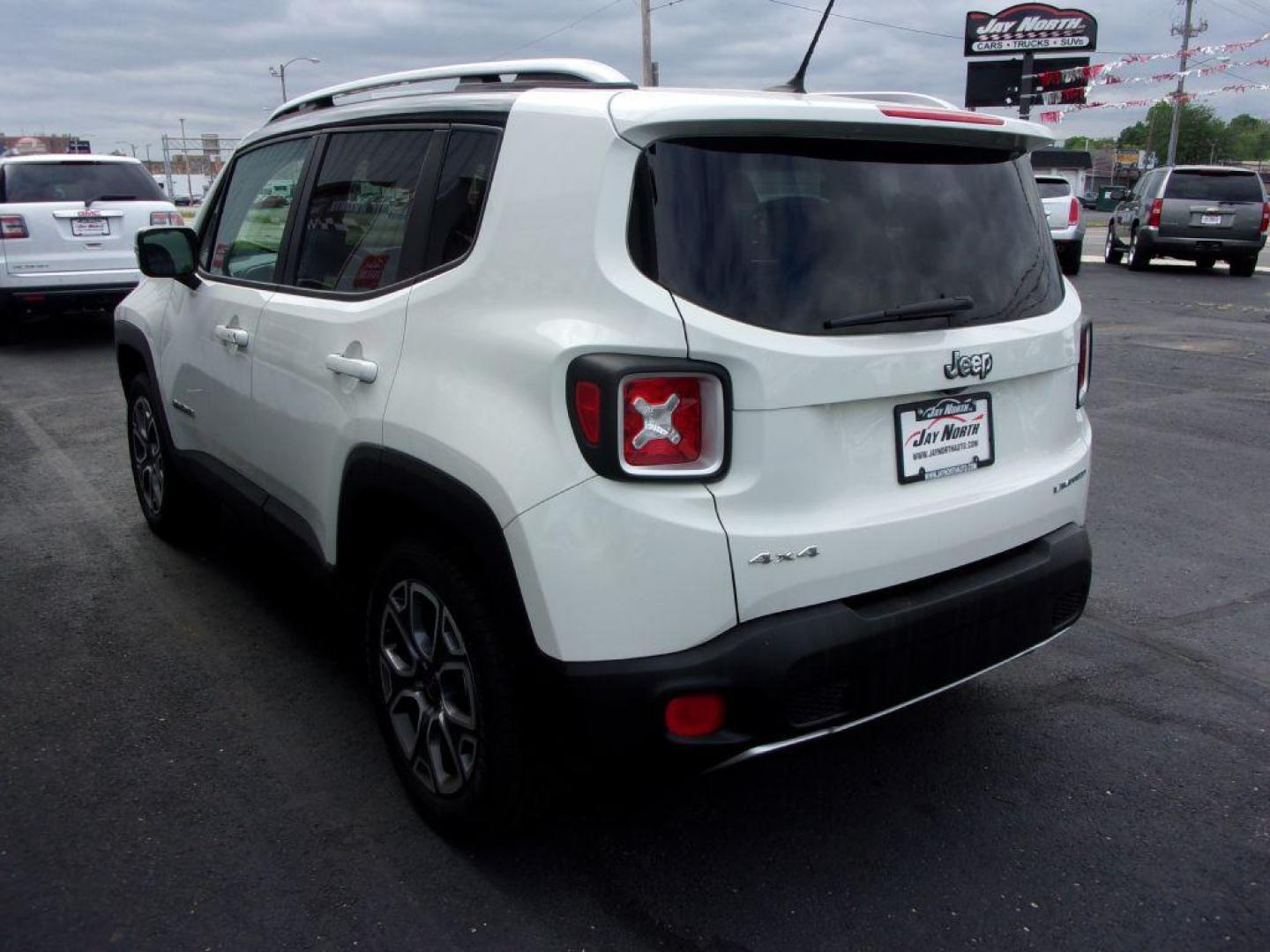 2016 WHITE JEEP RENEGADE LIMITED (ZACCJBDT2GP) with an 2.4L engine, Automatic transmission, located at 501 E. Columbia St., Springfield, OH, 45503, (800) 262-7122, 39.925262, -83.801796 - ***4WD***Navigation***Limited***Heated Leather Seating***Beats Audio***My Sky***Heated Steering Wheel***Serviced and Detailed*** Jay North Auto has offered hand picked vehicles since 1965! Our customer's enjoy a NO pressure buying experience with a small town feel. All of our vehicles get fully - Photo#5