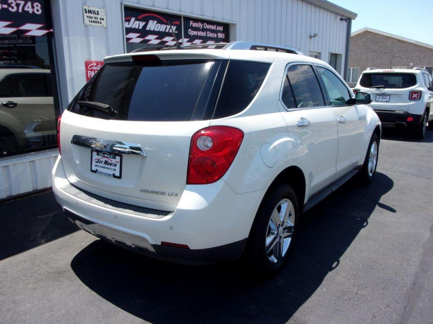 2014 WHITE CHEVROLET EQUINOX LTZ (1GNALDEK5EZ) with an 2.4L engine, Automatic transmission, located at 501 E. Columbia St., Springfield, OH, 45503, (800) 262-7122, 39.925262, -83.801796 - ***LTZ***Heated Leather Seating***Moonroof***Updated Timing***New Front and Rear Pads and Rotors***Detailed*** Jay North Auto has offered hand picked vehicles since 1965! Our customer's enjoy a NO pressure buying experience with a small town feel. All of our vehicles get fully inspected and deta - Photo#3