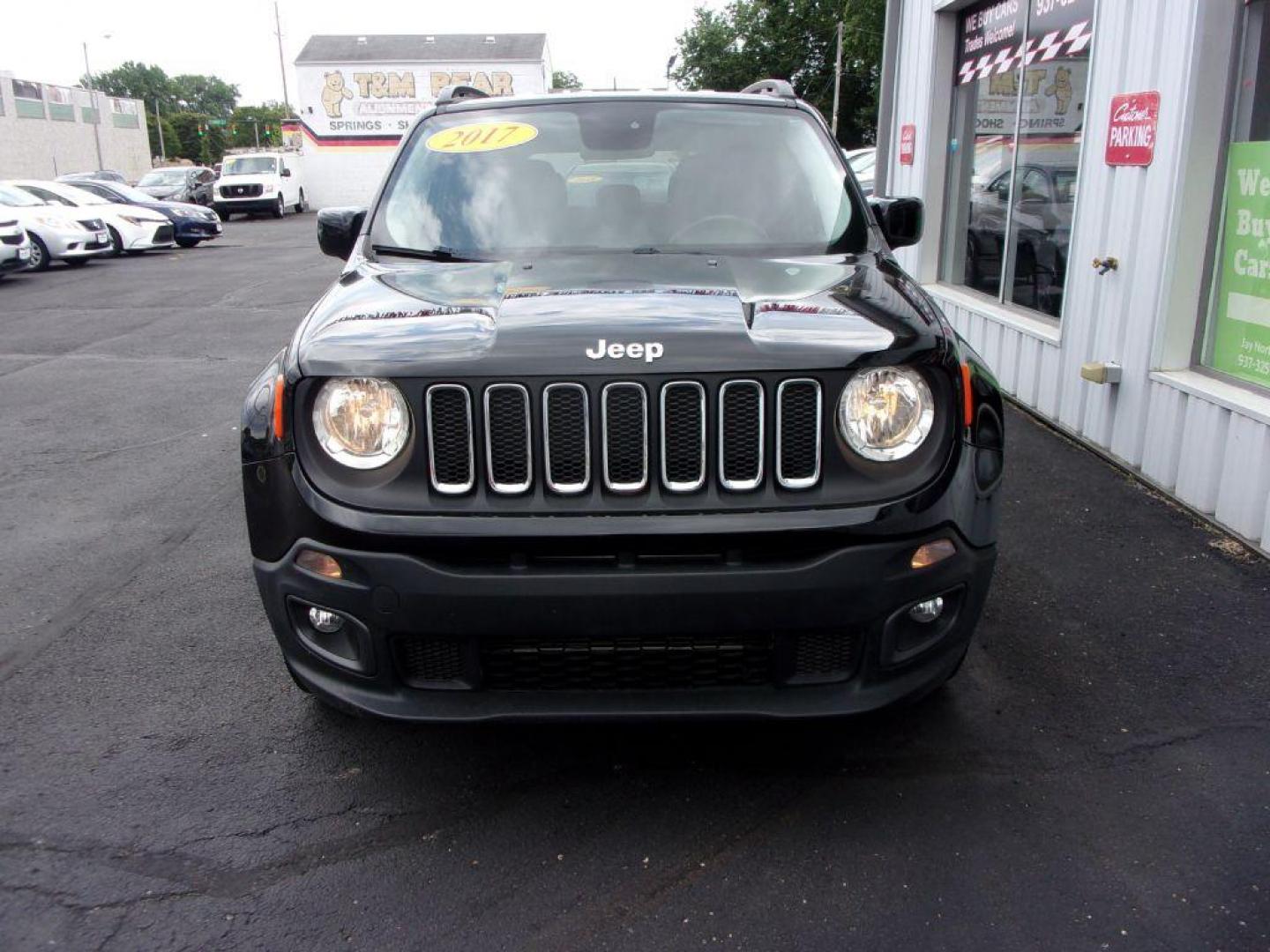 2017 BLACK JEEP RENEGADE LATITUDE (ZACCJBBB0HP) with an 2.4L engine, Automatic transmission, located at 501 E. Columbia St., Springfield, OH, 45503, (800) 262-7122, 39.925262, -83.801796 - ***4X4***LATITUDE***Heated Seats***Heated Steering Wheel***Serviced and Detailed*** Jay North Auto has offered hand picked vehicles since 1965! Our customer's enjoy a NO pressure buying experience with a small town feel. All of our vehicles get fully inspected and detailed. We are a preferred de - Photo#1