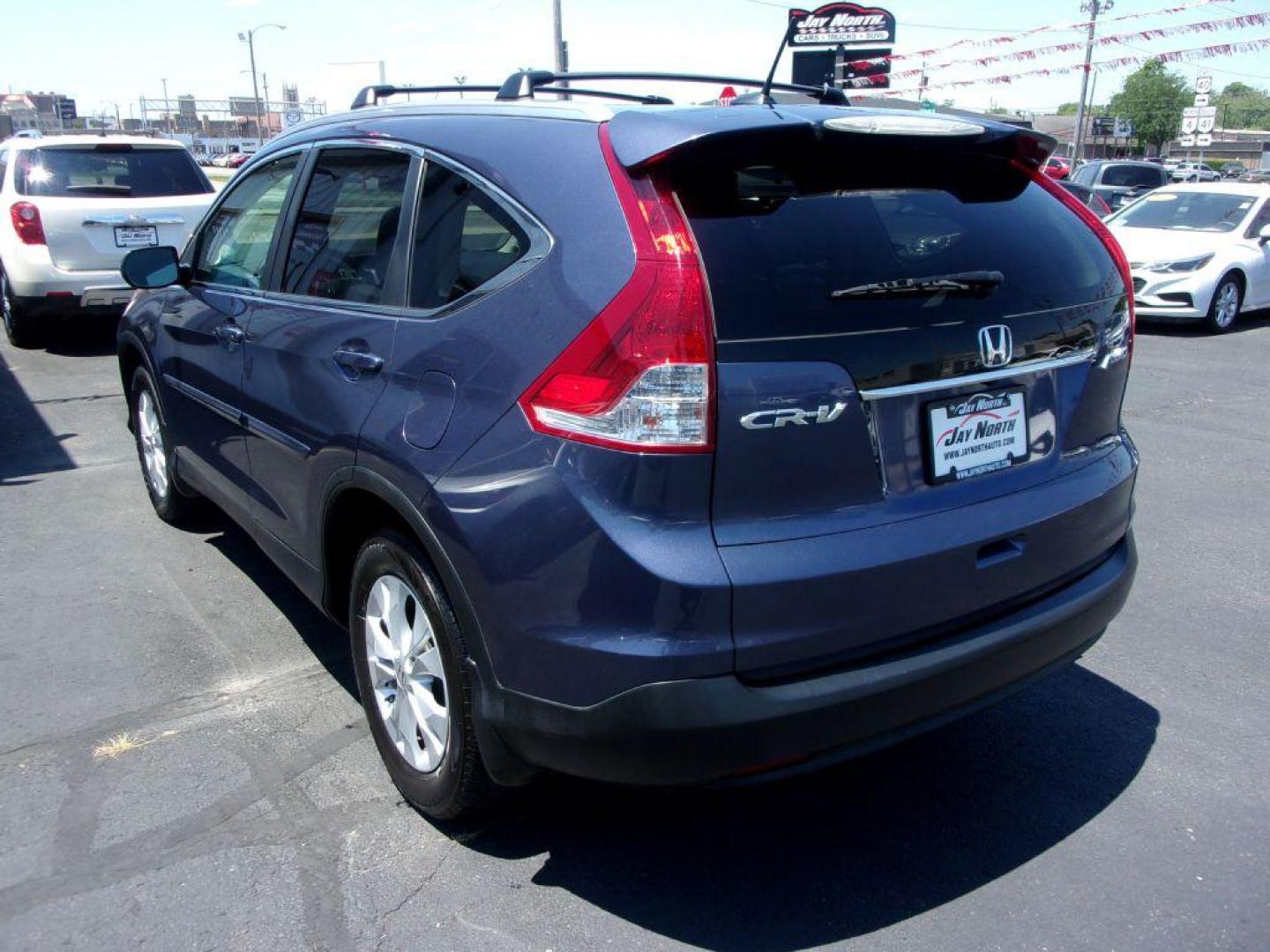 2013 BLUE HONDA CR-V EXL (5J6RM4H72DL) with an 2.4L engine, Automatic transmission, located at 501 E. Columbia St., Springfield, OH, 45503, (800) 262-7122, 39.925262, -83.801796 - ***1-Owner***AWD***EXL***Updated Timing***Leather***Moonroof***Serviced and Detailed*** Jay North Auto has offered hand picked vehicles since 1965! Our customer's enjoy a NO pressure buying experience with a small town feel. All of our vehicles get fully inspected and detailed. We are a preferre - Photo#5