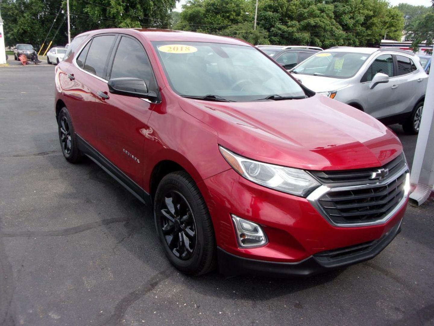 2018 RED CHEVROLET EQUINOX LT (3GNAXJEV9JL) with an 1.5L engine, Automatic transmission, located at 501 E. Columbia St., Springfield, OH, 45503, (800) 262-7122, 39.925262, -83.801796 - ***Clean Carfax***LT***Back-up Camera***Serviced and Detailed*** Jay North Auto has offered hand picked vehicles since 1965! Our customer's enjoy a NO pressure buying experience with a small town feel. All of our vehicles get fully inspected and detailed. We are a preferred dealer for many local - Photo#1