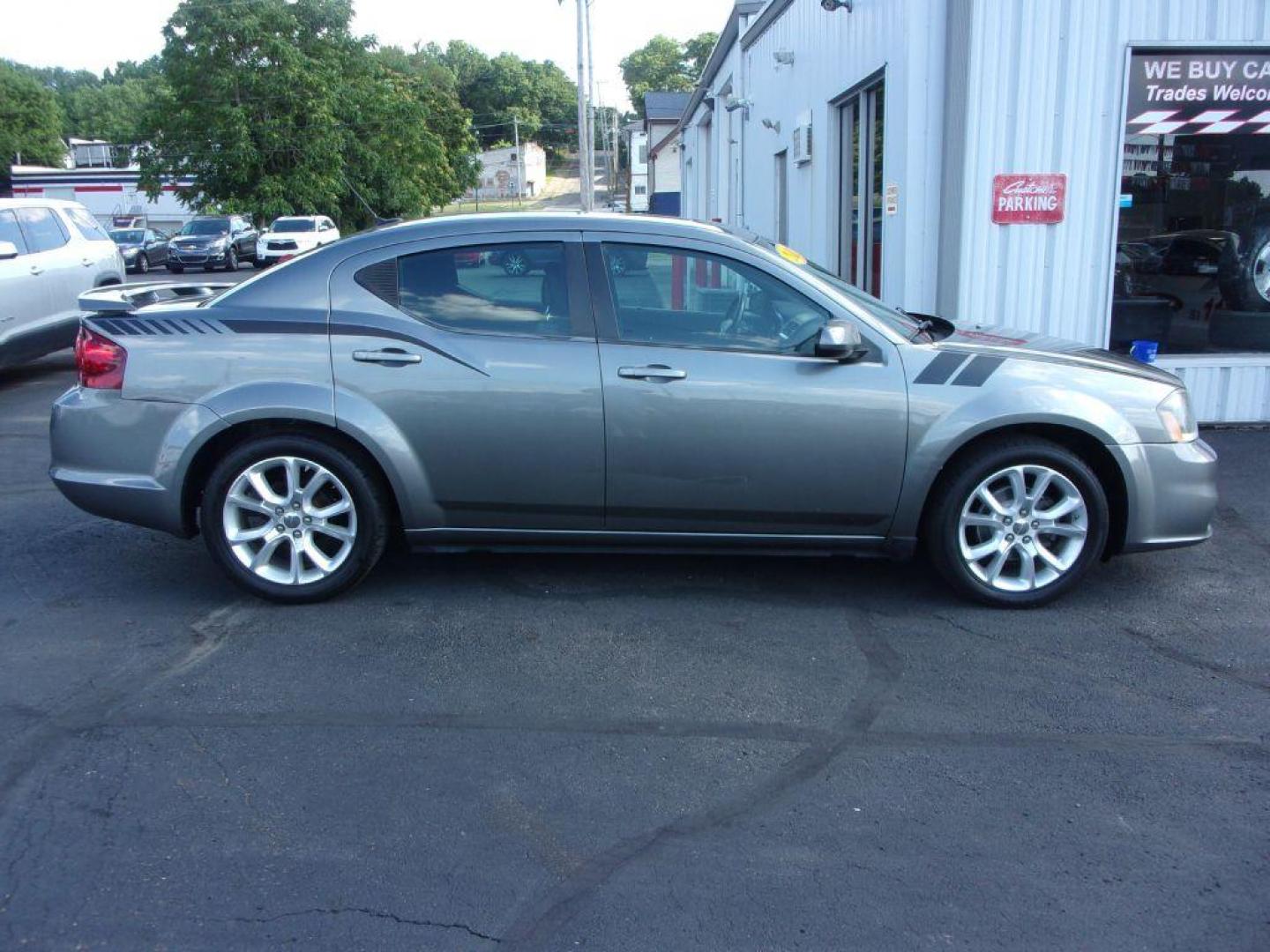 2012 GRAY DODGE AVENGER R/T (1C3CDZBGXCN) with an 3.6L engine, Automatic transmission, located at 501 E. Columbia St., Springfield, OH, 45503, (800) 262-7122, 39.925262, -83.801796 - *** R/T *** Premium Audio *** Serviced and Detailed *** Moonroof *** Jay North Auto has offered hand picked vehicles since 1965! Our customer's enjoy a NO pressure buying experience with a small town feel. All of our vehicles get fully inspected and detailed. We are a preferred dealer for many - Photo#0