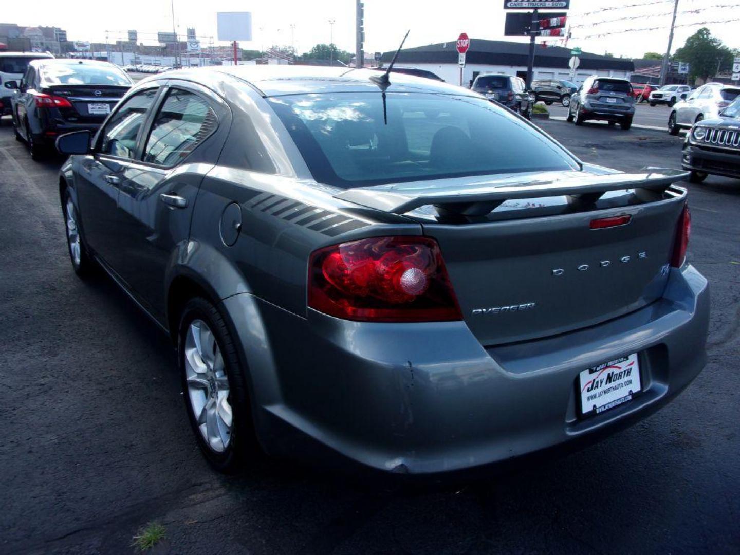 2012 GRAY DODGE AVENGER R/T (1C3CDZBGXCN) with an 3.6L engine, Automatic transmission, located at 501 E. Columbia St., Springfield, OH, 45503, (800) 262-7122, 39.925262, -83.801796 - *** R/T *** Premium Audio *** Serviced and Detailed *** Moonroof *** Jay North Auto has offered hand picked vehicles since 1965! Our customer's enjoy a NO pressure buying experience with a small town feel. All of our vehicles get fully inspected and detailed. We are a preferred dealer for many - Photo#2