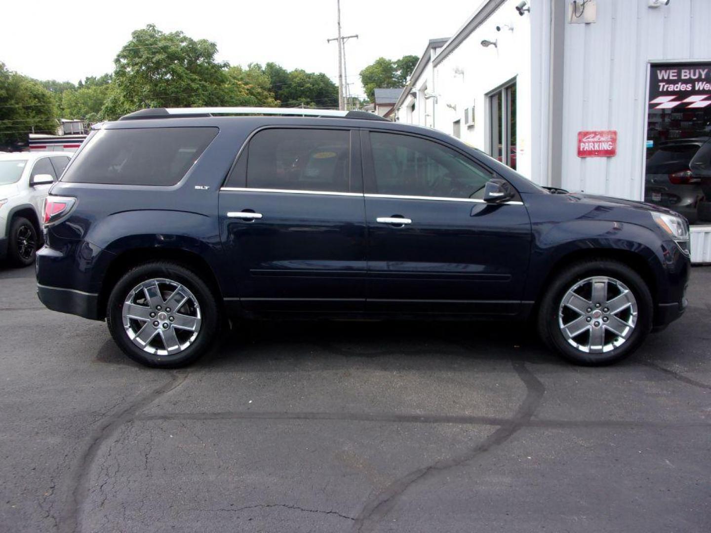 2017 BLUE GMC ACADIA LIMITED SLT-2 (1GKKVSKD3HJ) with an 3.6L engine, Automatic transmission, located at 501 E. Columbia St., Springfield, OH, 45503, (800) 262-7122, 39.925262, -83.801796 - Photo#0