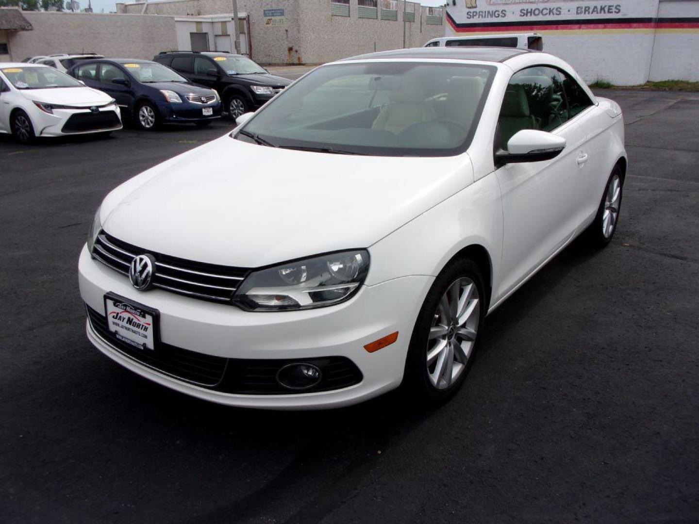 2014 WHITE VOLKSWAGEN EOS KOMFORT (WVWBW8AH5EV) with an 2.0L engine, Automatic transmission, located at 501 E. Columbia St., Springfield, OH, 45503, (800) 262-7122, 39.925262, -83.801796 - ***Clean Carfax***Convertible***EOS Komfort***Heated Leather Seating***Serviced and Detailed*** Jay North Auto has offered hand picked vehicles since 1965! Our customer's enjoy a NO pressure buying experience with a small town feel. All of our vehicles get fully inspected and detailed. We are a - Photo#11