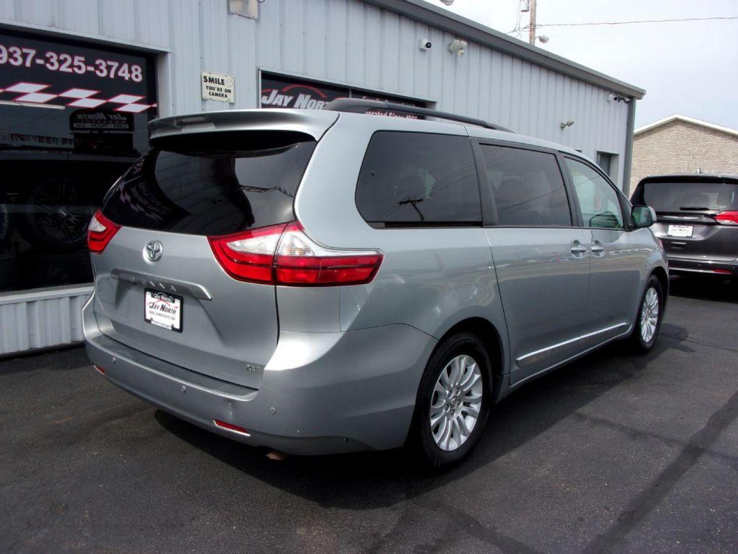 2015 GRAY TOYOTA SIENNA XLE (5TDYK3DC4FS) with an 3.5L engine, Automatic transmission, located at 501 E. Columbia St., Springfield, OH, 45503, (800) 262-7122, 39.925262, -83.801796 - ***1-Owner***Clean Carfax***XLE***Heated Leather Seating***Runroof***Captians Chairs***Power Doors***New Front Pads and Rotors***Serviced and Detailed*** Jay North Auto has offered hand picked vehicles since 1965! Our customer's enjoy a NO pressure buying experience with a small town feel. All o - Photo#3